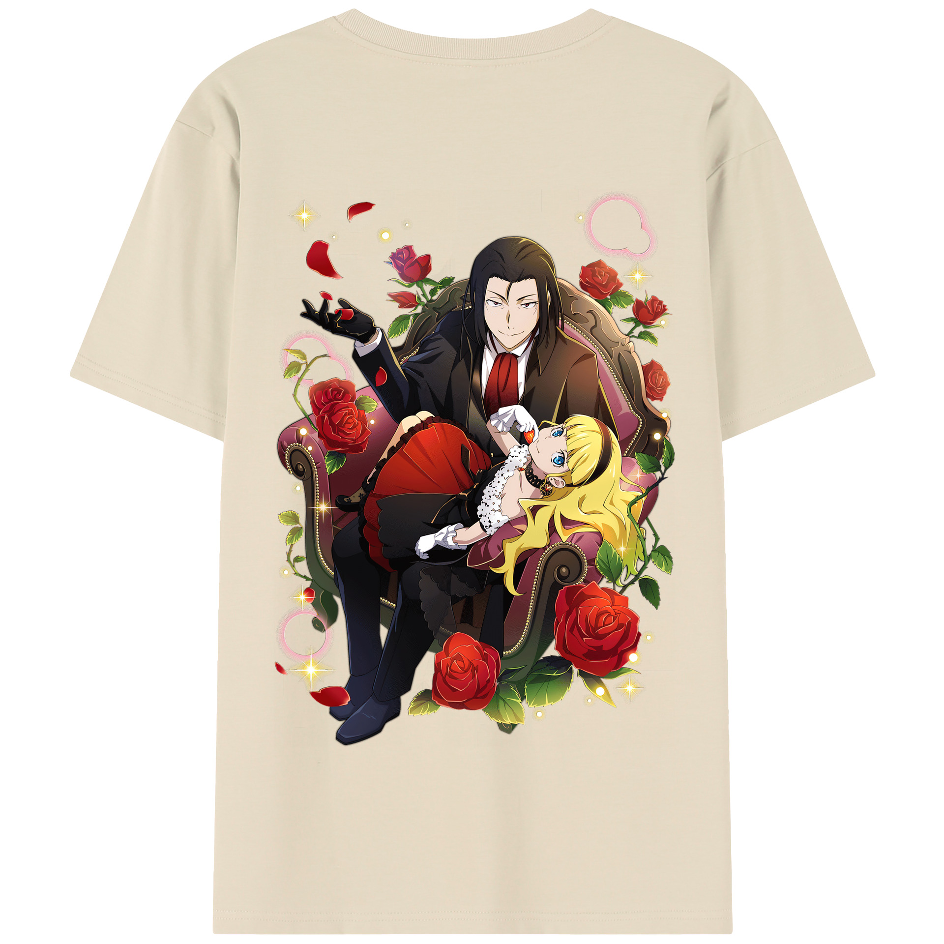 （画像用） 文豪ストレイドッグス Bungo Stray Dogs 綿100％半袖Tシャツ（背面プリント）