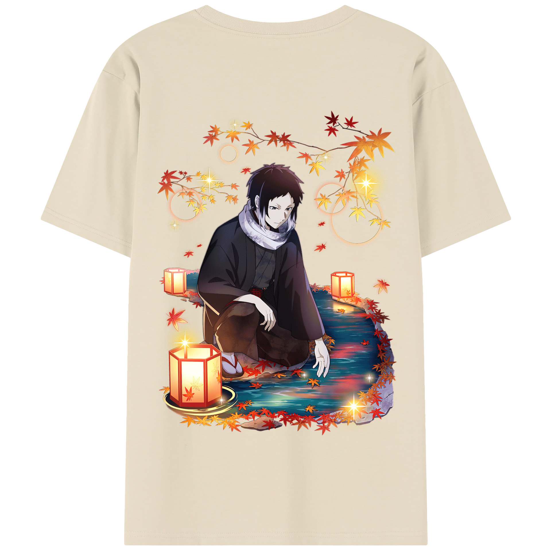 （画像用） 文豪ストレイドッグス Bungo Stray Dogs 綿100％半袖Tシャツ（背面プリント）
