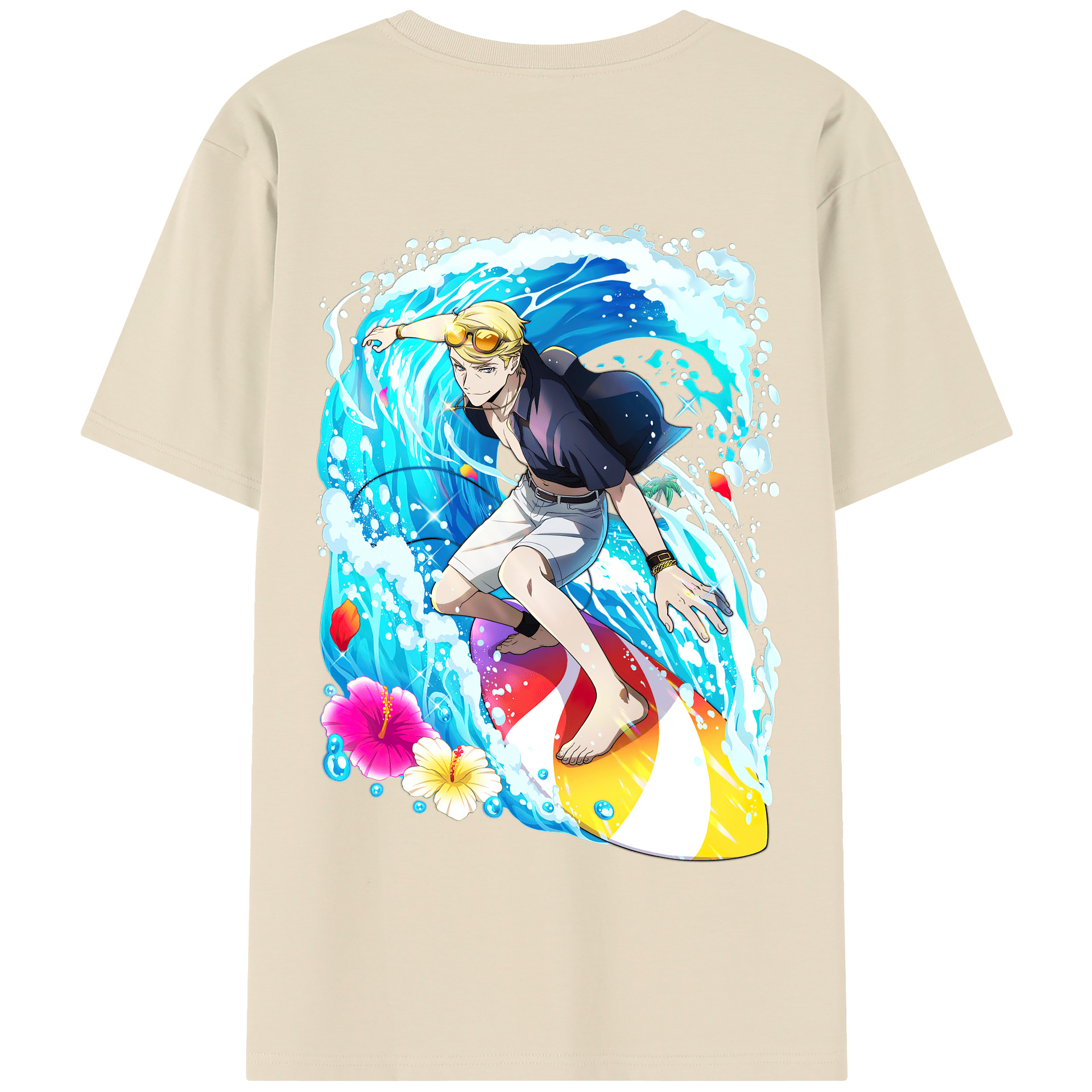 （画像用） 文豪ストレイドッグス Bungo Stray Dogs 綿100％半袖Tシャツ（背面プリント）