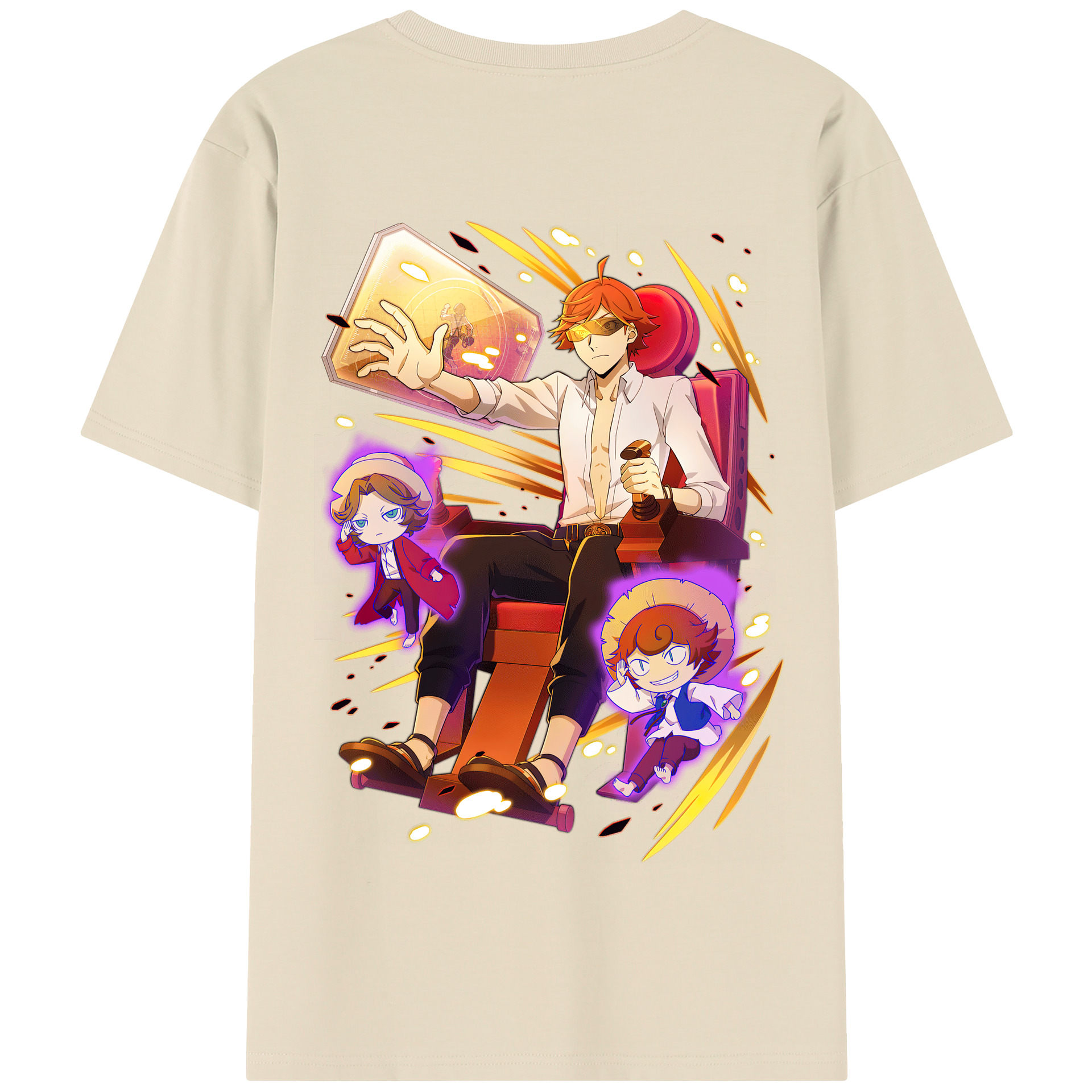 （画像用） 文豪ストレイドッグス Bungo Stray Dogs 綿100％半袖Tシャツ（背面プリント）