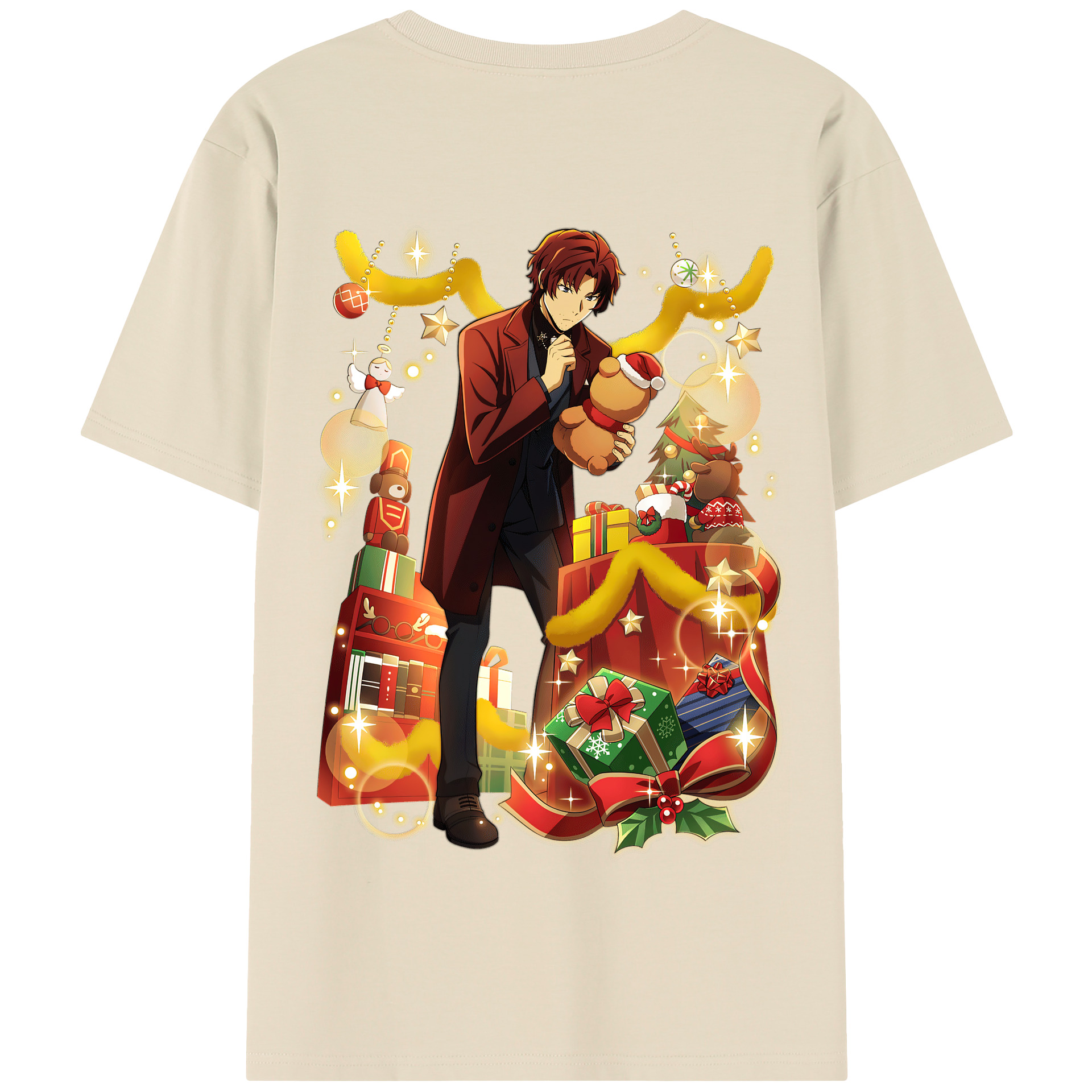 （画像用） 文豪ストレイドッグス Bungo Stray Dogs 綿100％半袖Tシャツ（背面プリント）