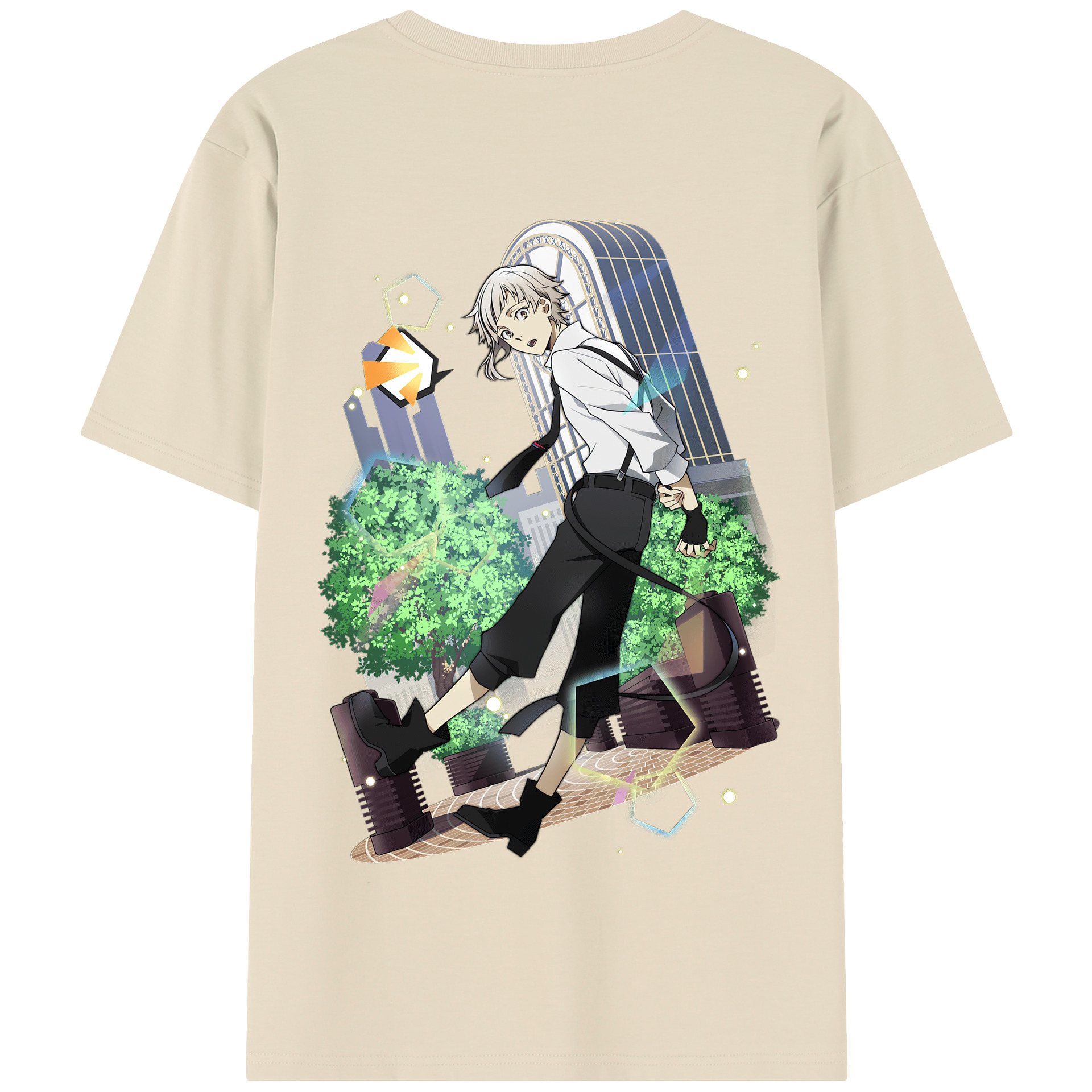 （画像用） 文豪ストレイドッグス Bungo Stray Dogs 綿100％半袖Tシャツ（背面プリント）