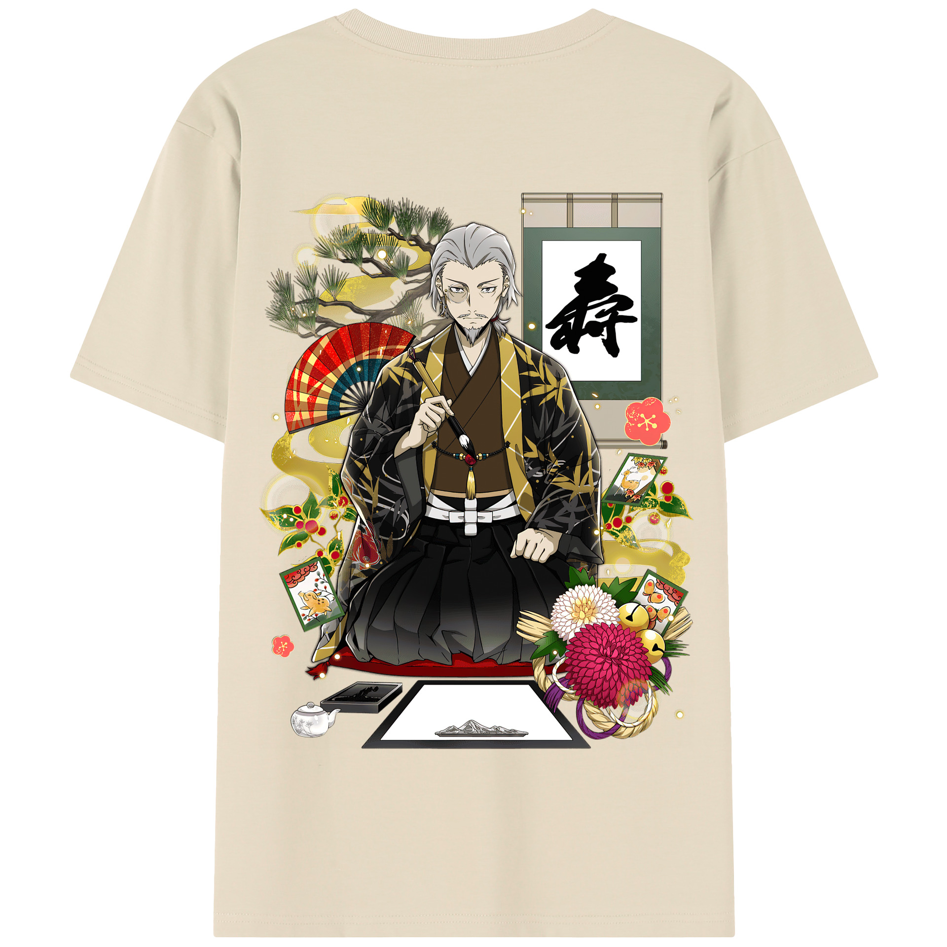 （画像用） 文豪ストレイドッグス Bungo Stray Dogs 綿100％半袖Tシャツ（背面プリント）