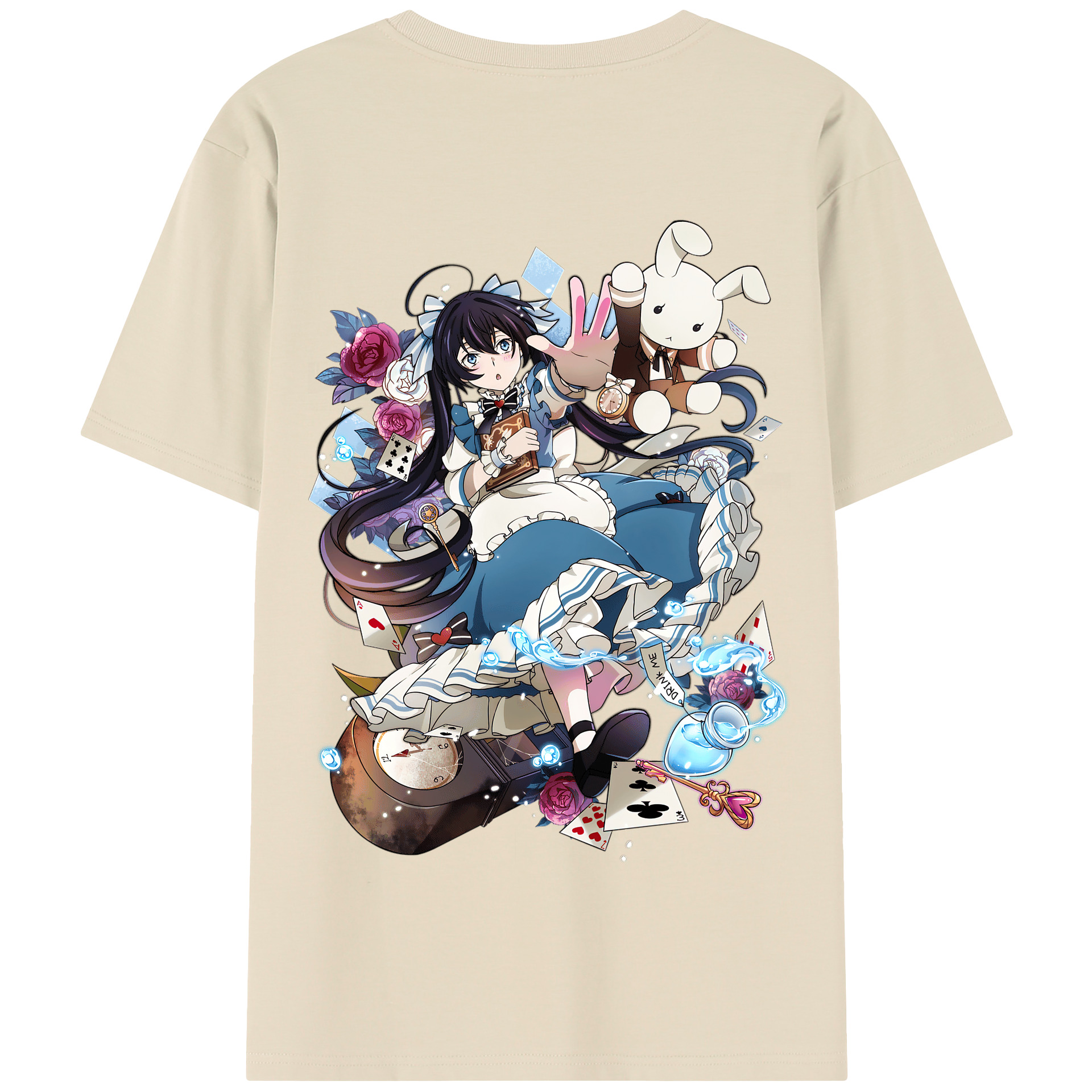 （画像用） 文豪ストレイドッグス Bungo Stray Dogs 綿100％半袖Tシャツ（背面プリント）