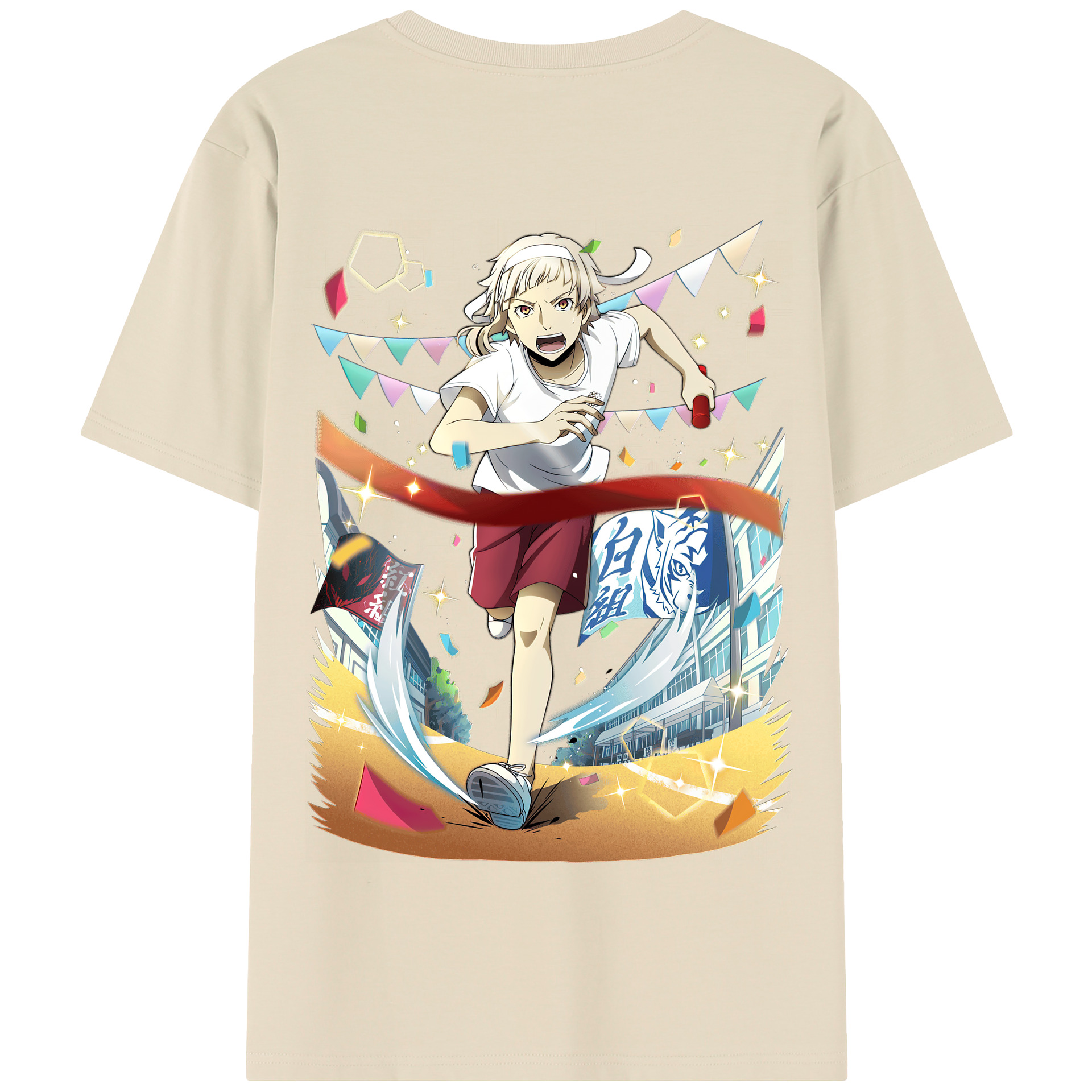 （画像用） 文豪ストレイドッグス Bungo Stray Dogs 綿100％半袖Tシャツ（背面プリント）