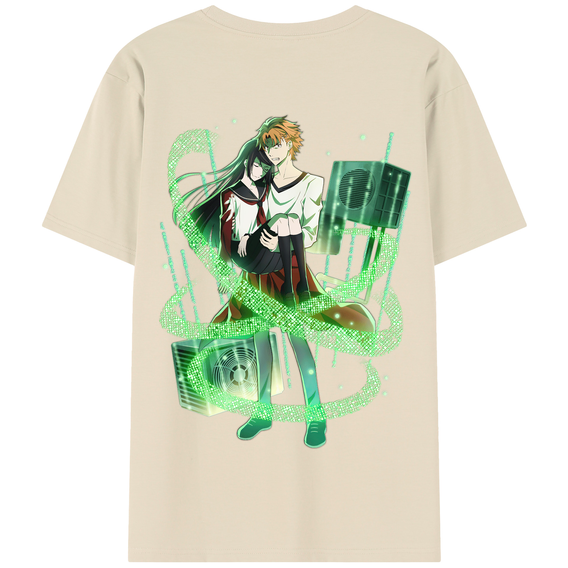 （画像用） 文豪ストレイドッグス Bungo Stray Dogs 綿100％半袖Tシャツ（背面プリント）