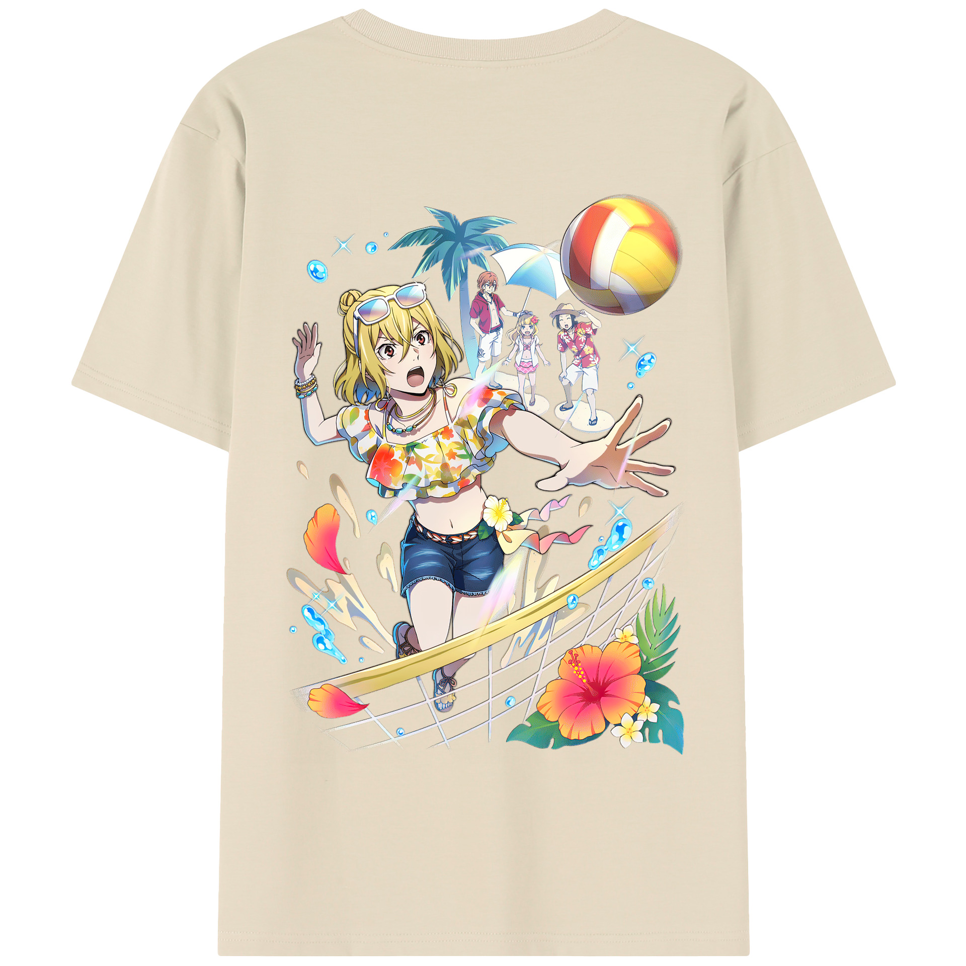 （画像用） 文豪ストレイドッグス Bungo Stray Dogs 綿100％半袖Tシャツ（背面プリント）