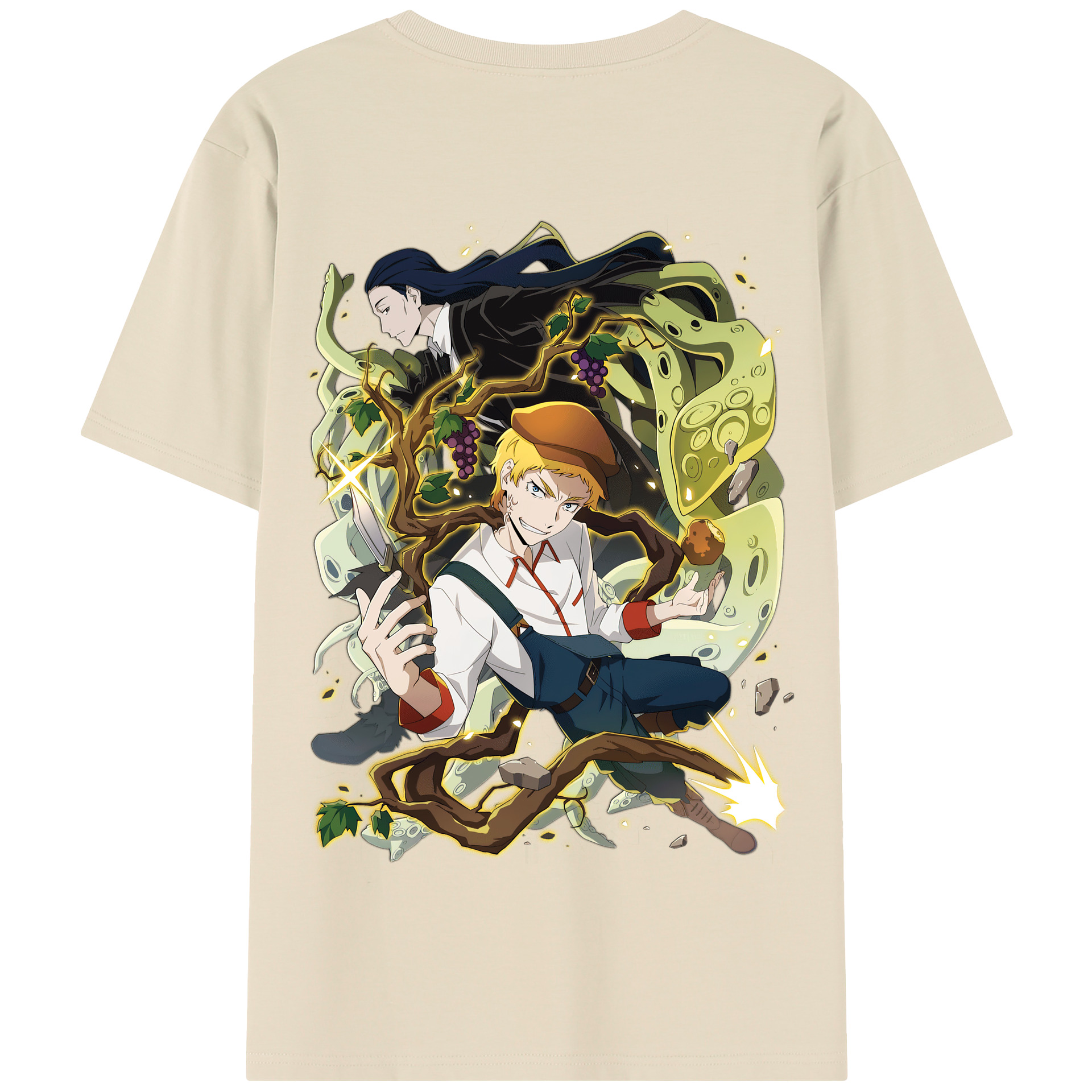 （画像用） 文豪ストレイドッグス Bungo Stray Dogs 綿100％半袖Tシャツ（背面プリント）