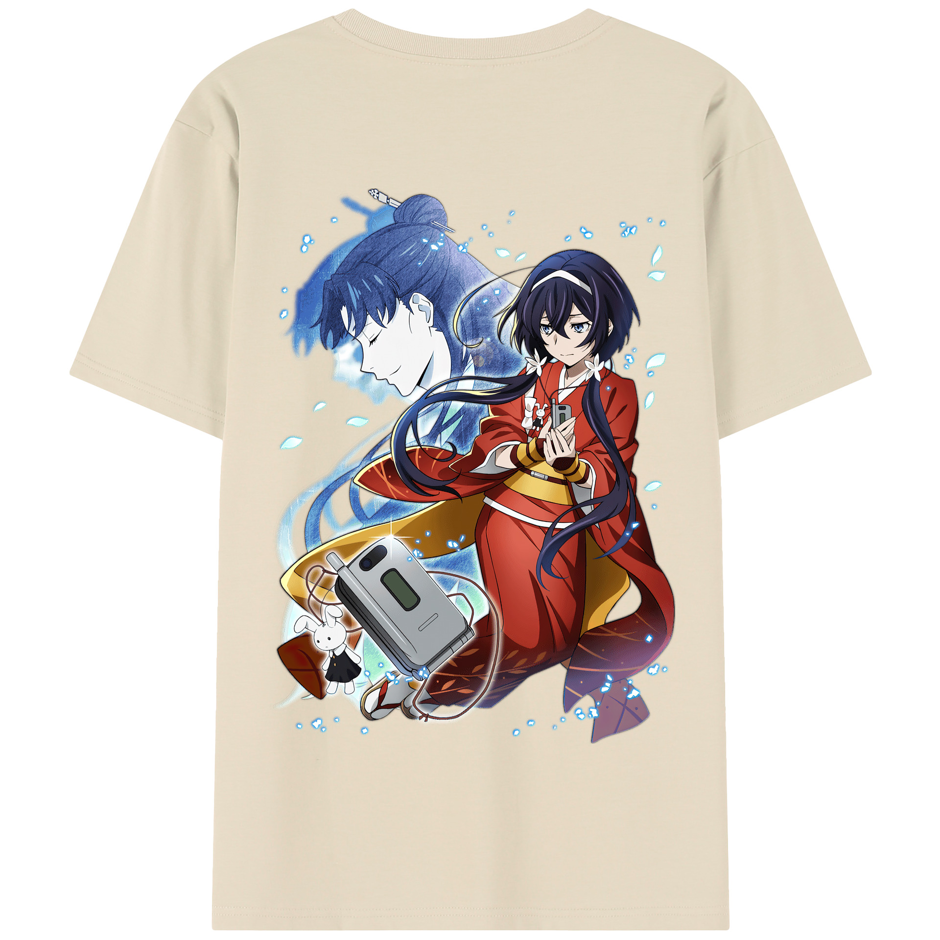 （画像用） 文豪ストレイドッグス Bungo Stray Dogs 綿100％半袖Tシャツ（背面プリント）