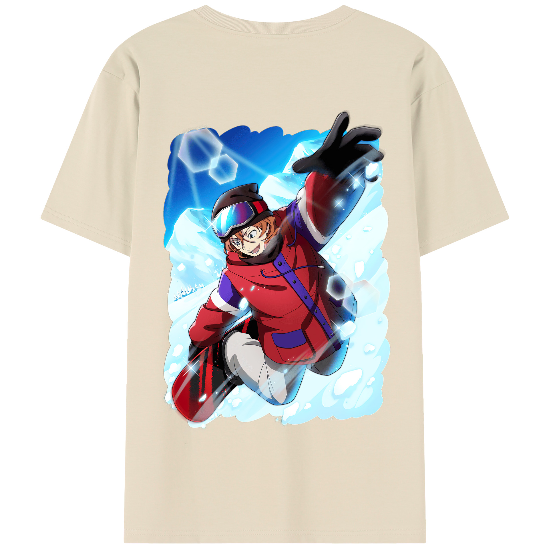 （画像用） 文豪ストレイドッグス Bungo Stray Dogs 綿100％半袖Tシャツ（背面プリント）