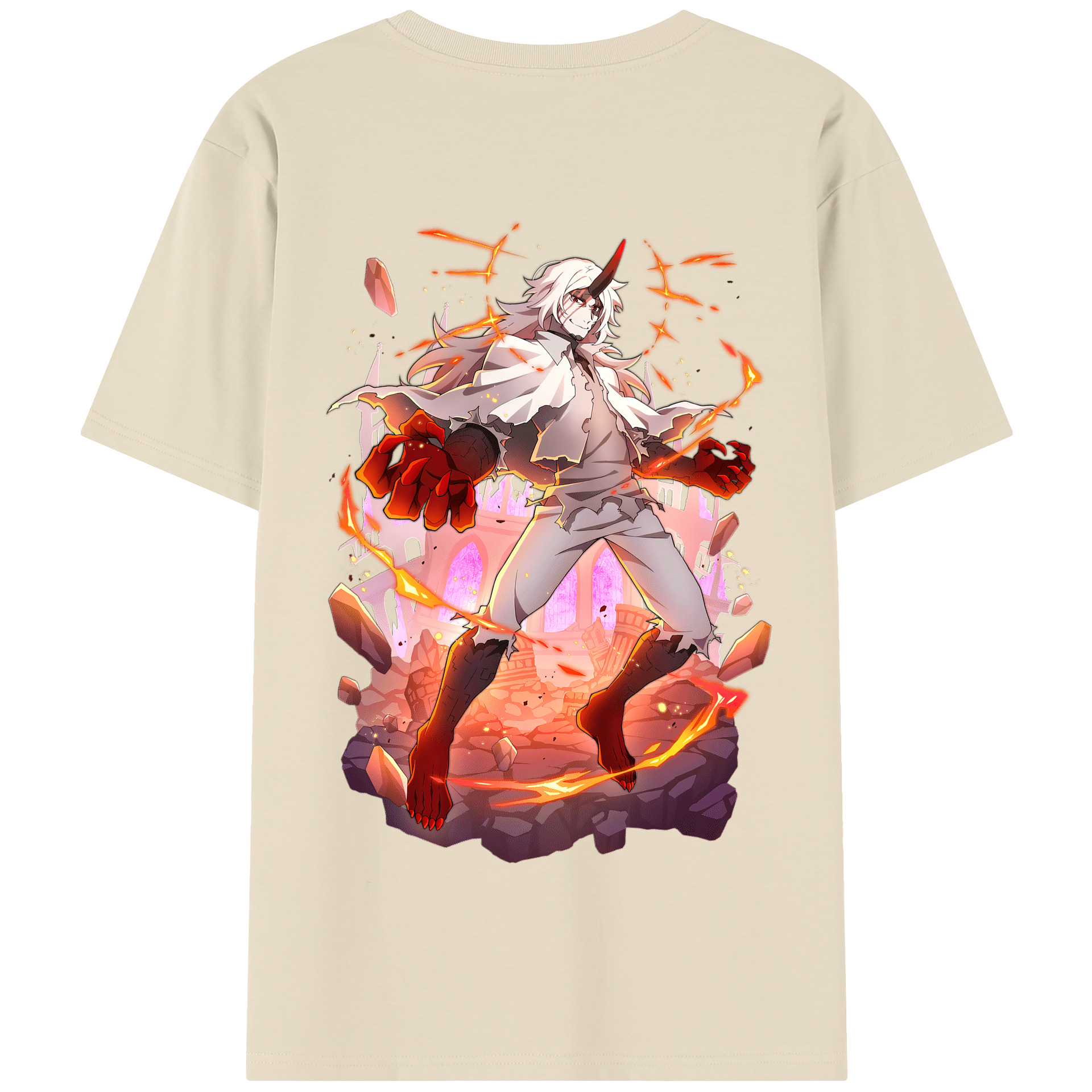 （画像用） 文豪ストレイドッグス Bungo Stray Dogs 綿100％半袖Tシャツ（背面プリント）