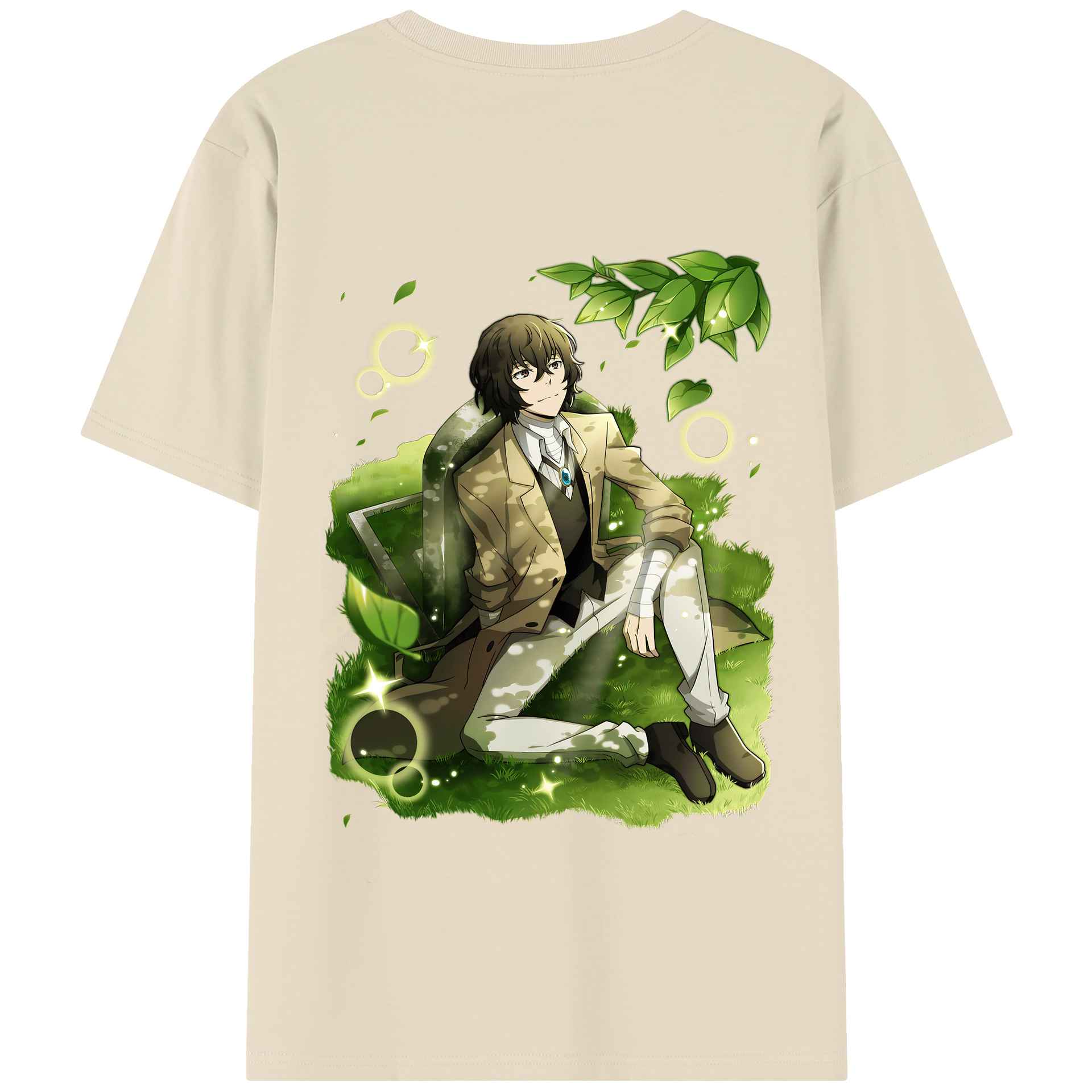 （画像用） 文豪ストレイドッグス Bungo Stray Dogs 綿100％半袖Tシャツ（背面プリント）