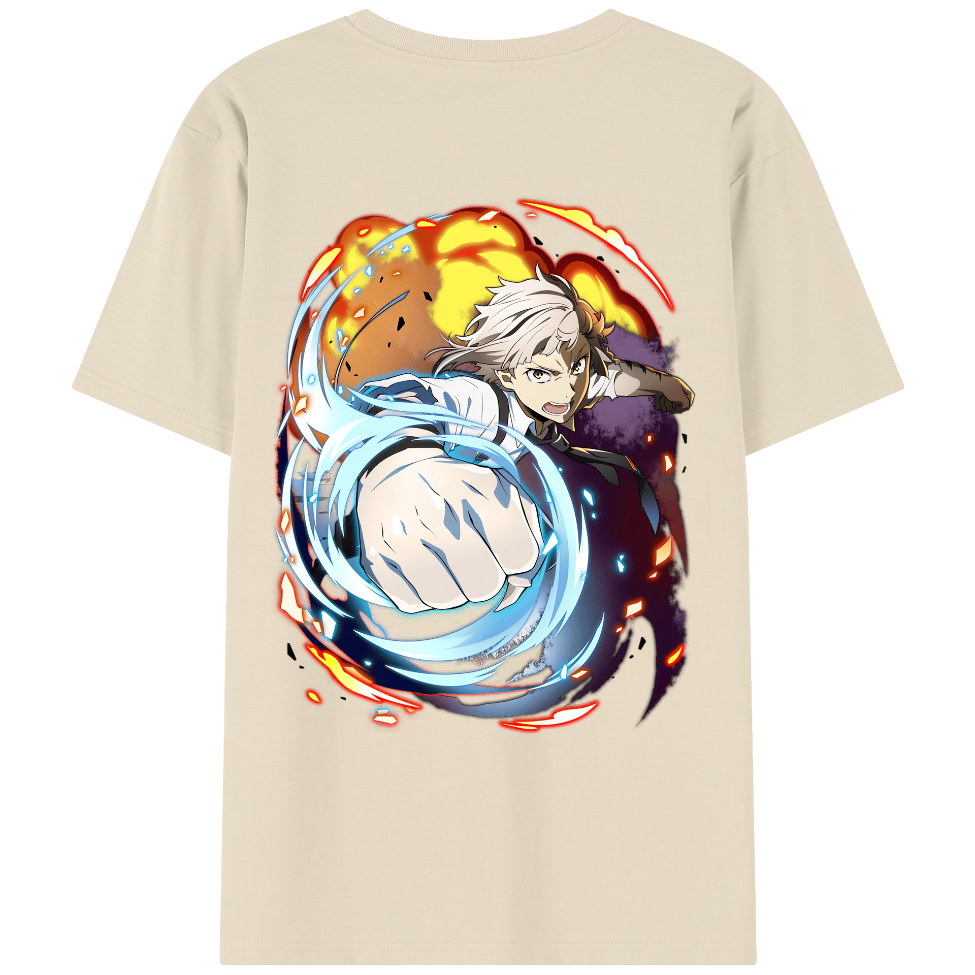 （画像用） 文豪ストレイドッグス Bungo Stray Dogs 綿100％半袖Tシャツ（背面プリント）