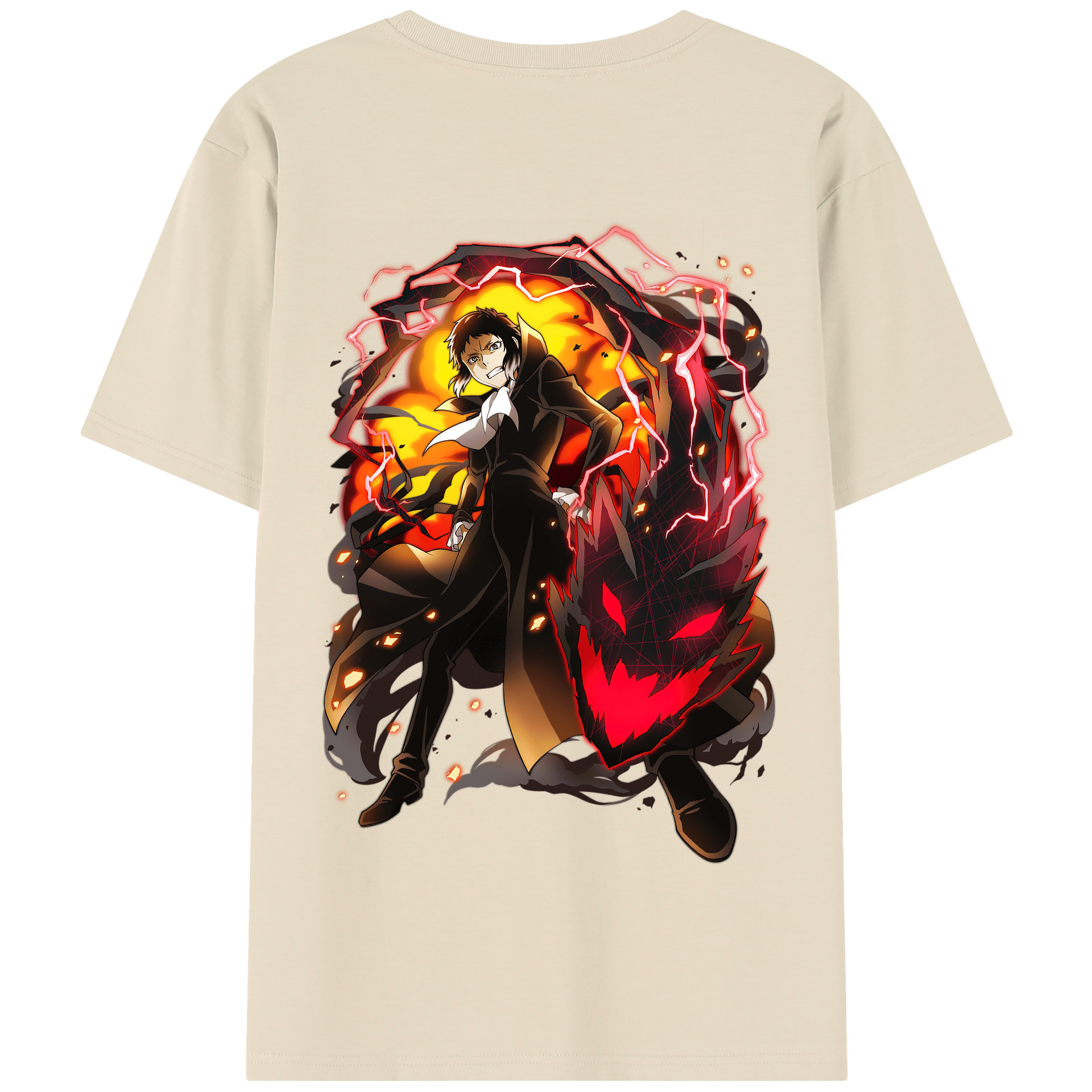 （画像用） 文豪ストレイドッグス Bungo Stray Dogs 綿100％半袖Tシャツ（背面プリント）