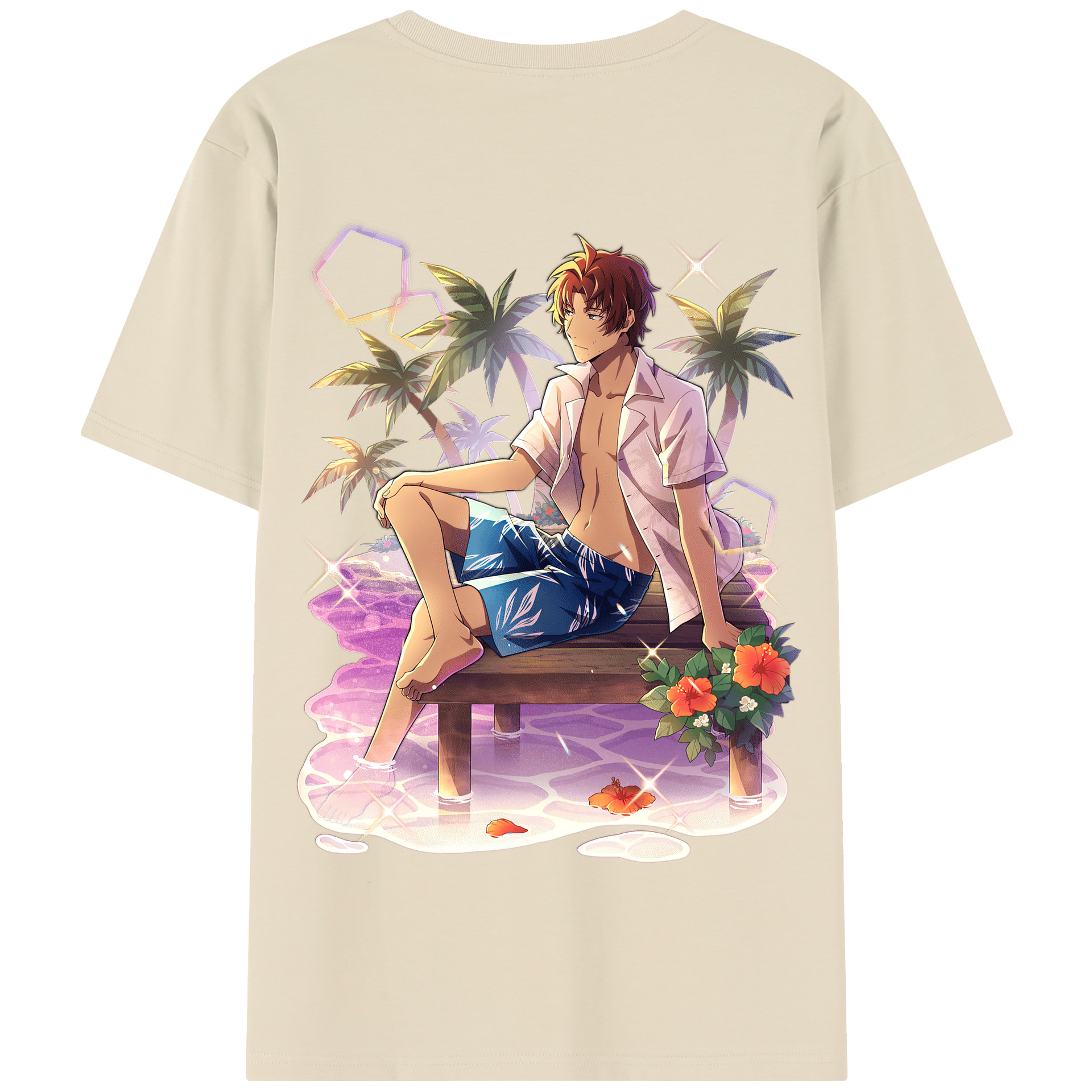 （画像用） 文豪ストレイドッグス Bungo Stray Dogs 綿100％半袖Tシャツ（背面プリント）