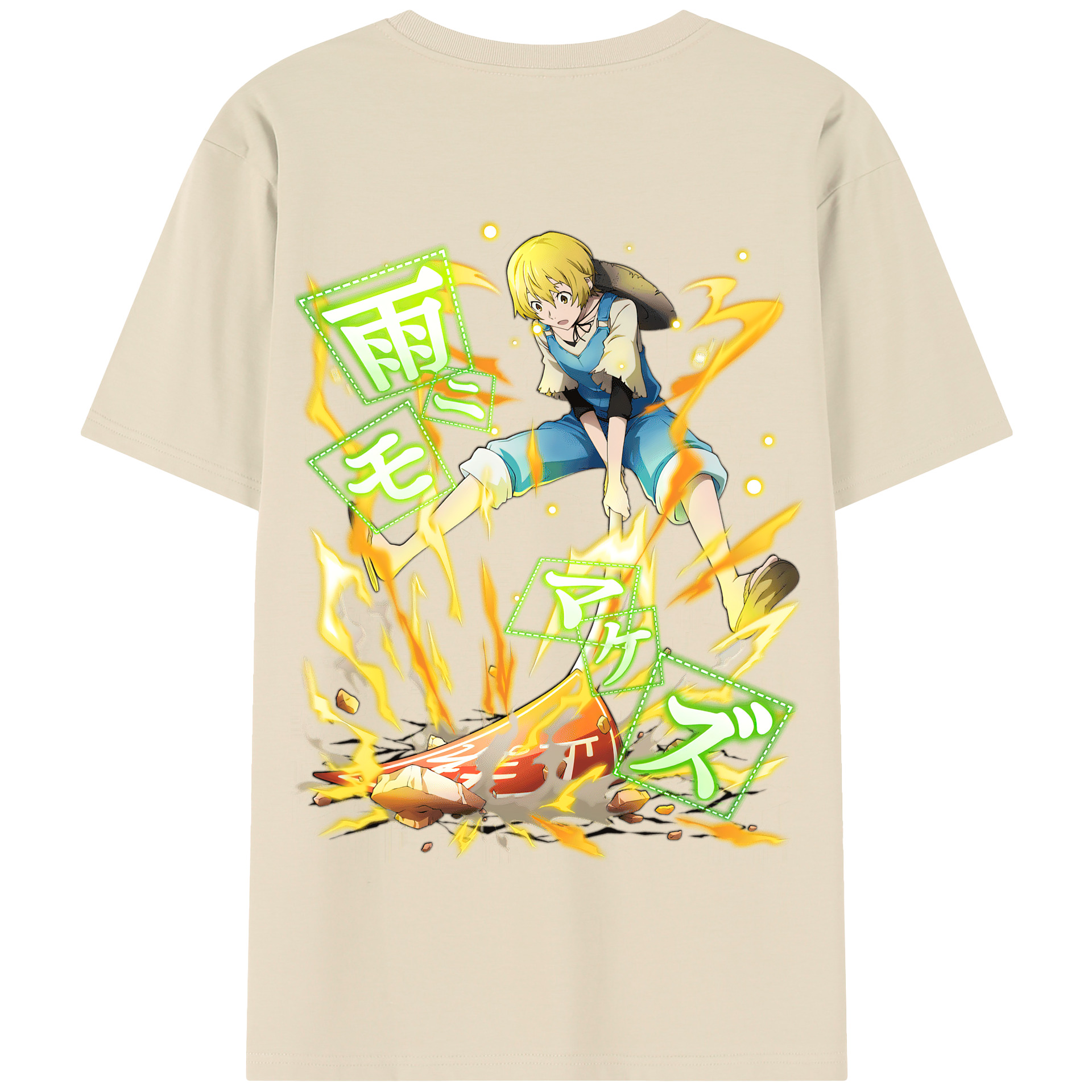 （画像用） 文豪ストレイドッグス Bungo Stray Dogs 綿100％半袖Tシャツ（背面プリント）