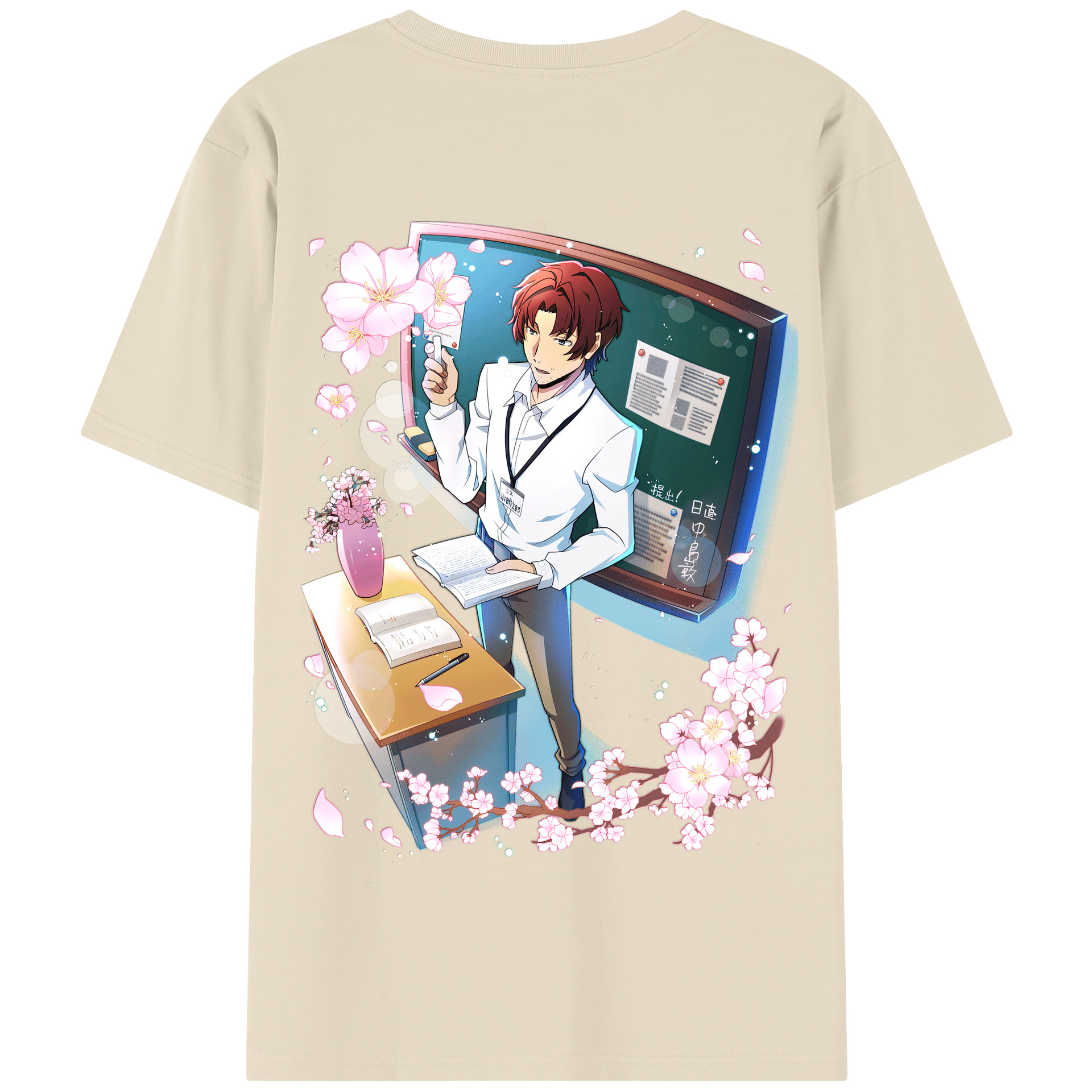（画像用） 文豪ストレイドッグス Bungo Stray Dogs 綿100％半袖Tシャツ（背面プリント）