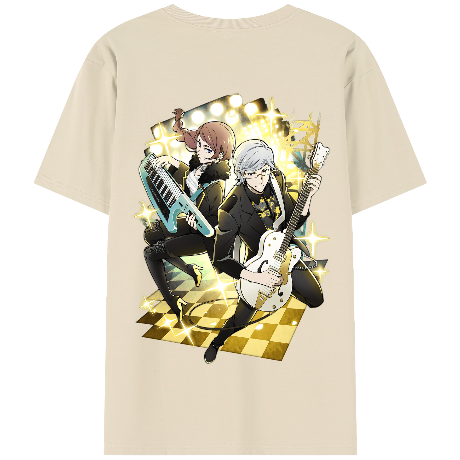（画像用） 文豪ストレイドッグス Bungo Stray Dogs 綿100％半袖Tシャツ（背面プリント）