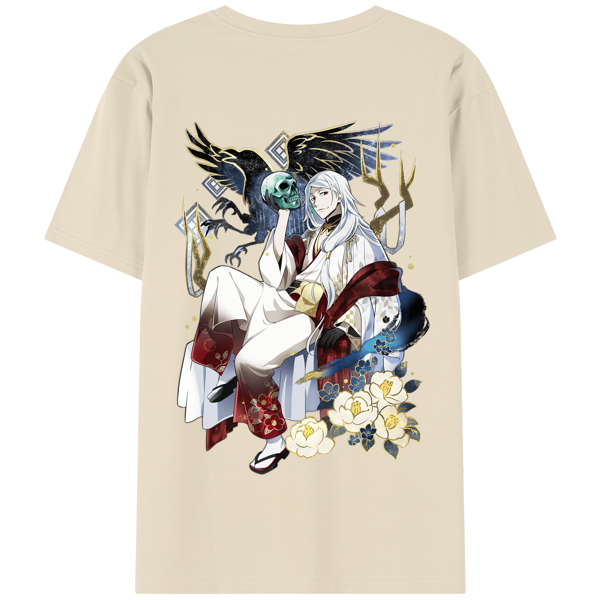 （画像用） 文豪ストレイドッグス Bungo Stray Dogs 綿100％半袖Tシャツ（背面プリント）