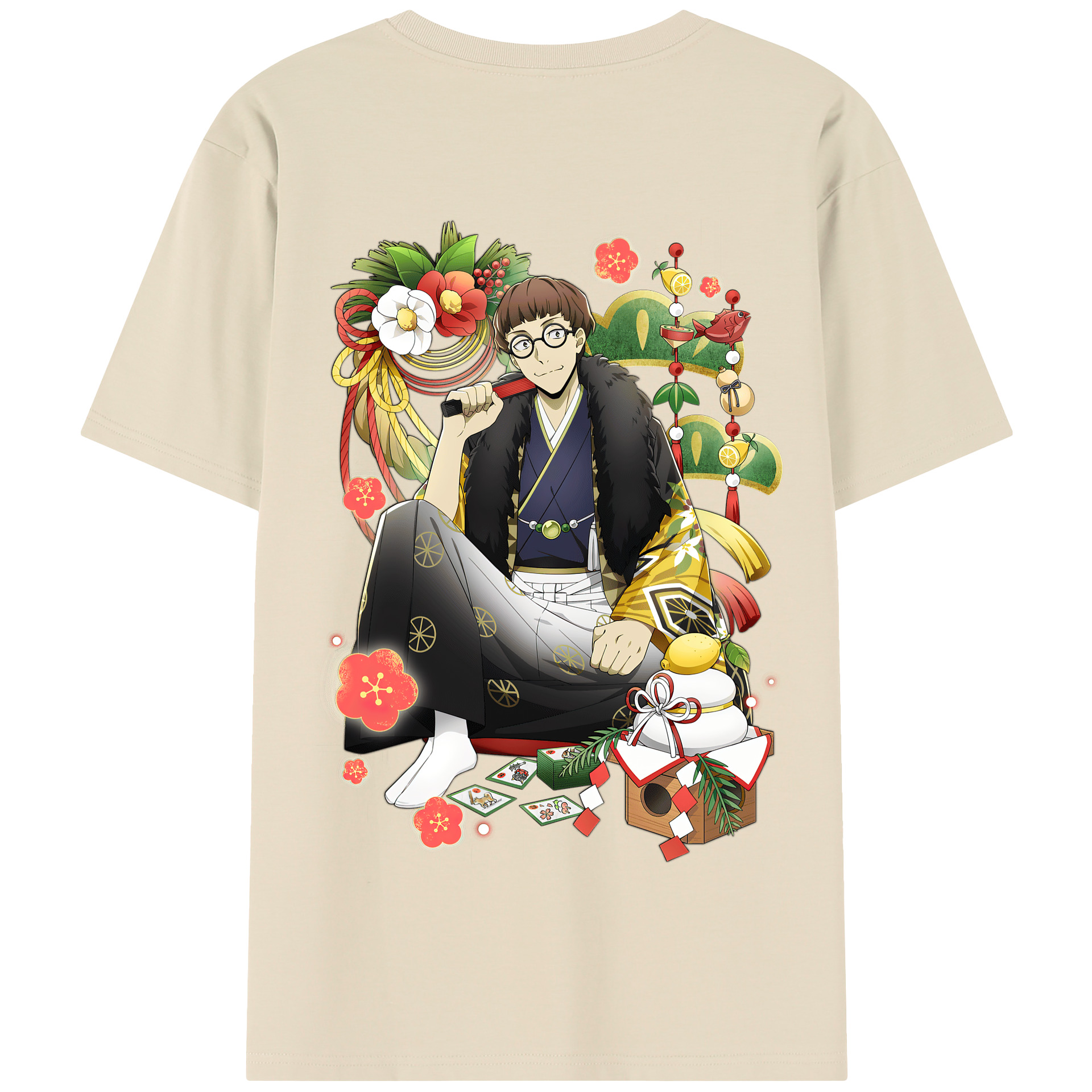 （画像用） 文豪ストレイドッグス Bungo Stray Dogs 綿100％半袖Tシャツ（背面プリント）