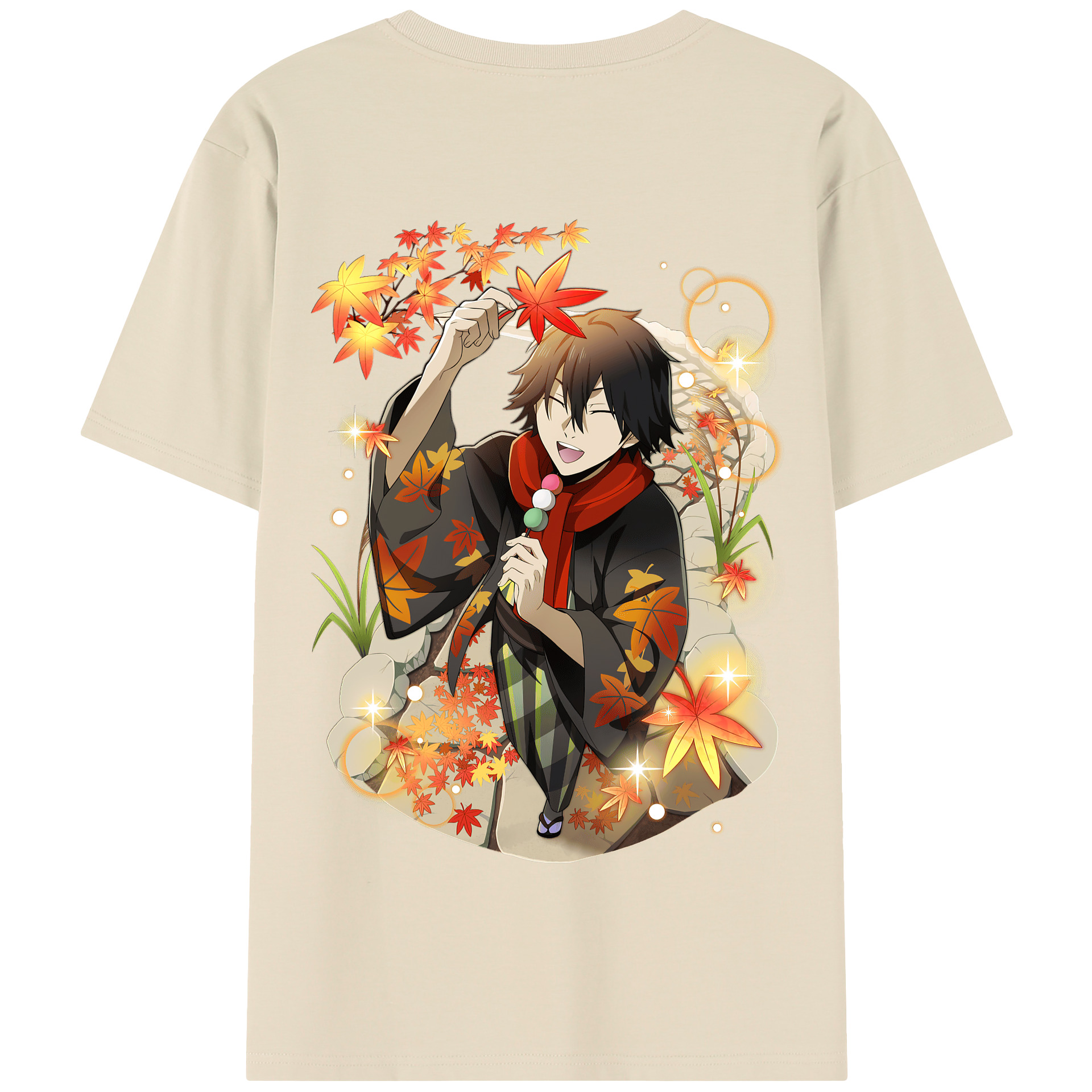 （画像用） 文豪ストレイドッグス Bungo Stray Dogs 綿100％半袖Tシャツ（背面プリント）