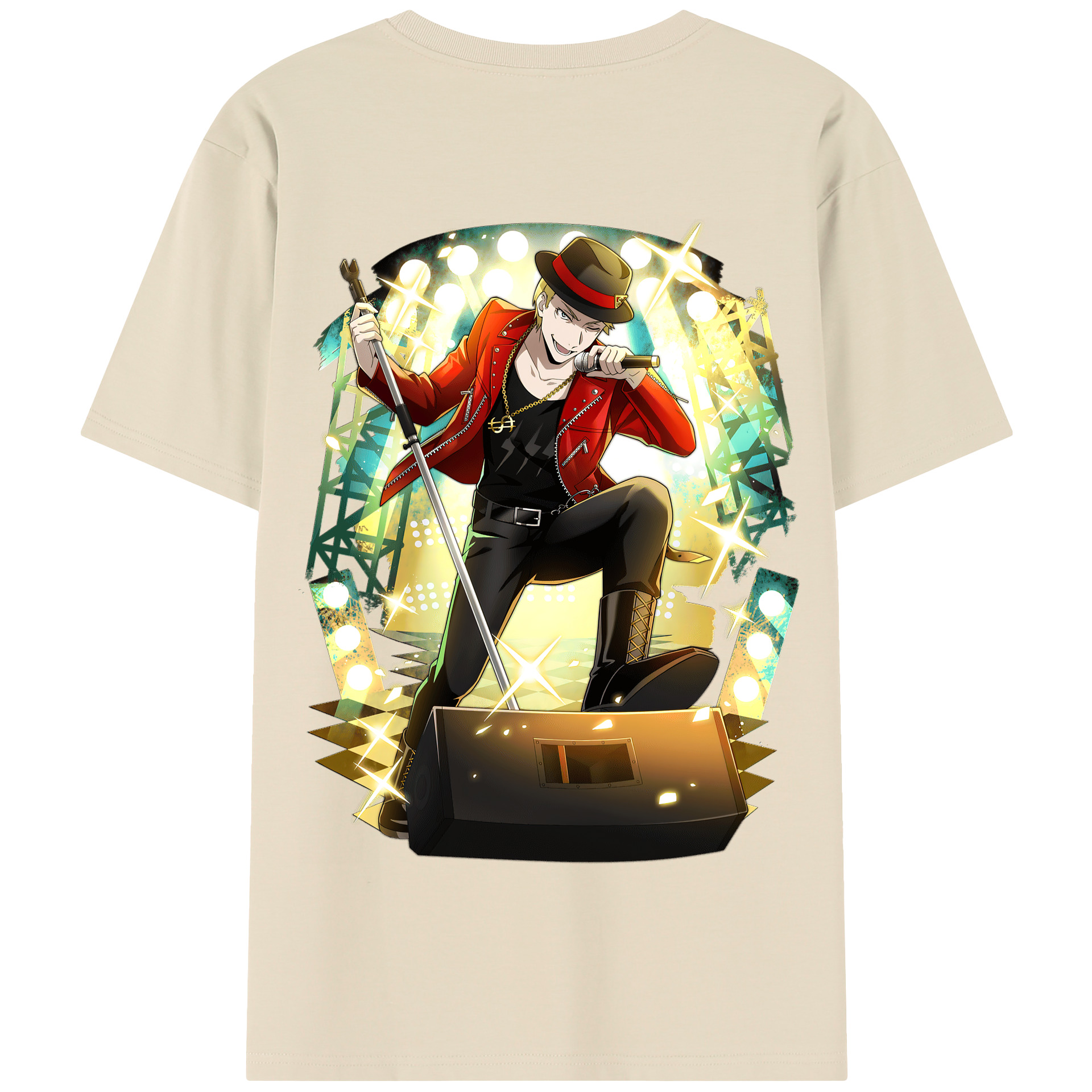 （画像用） 文豪ストレイドッグス Bungo Stray Dogs 綿100％半袖Tシャツ（背面プリント）