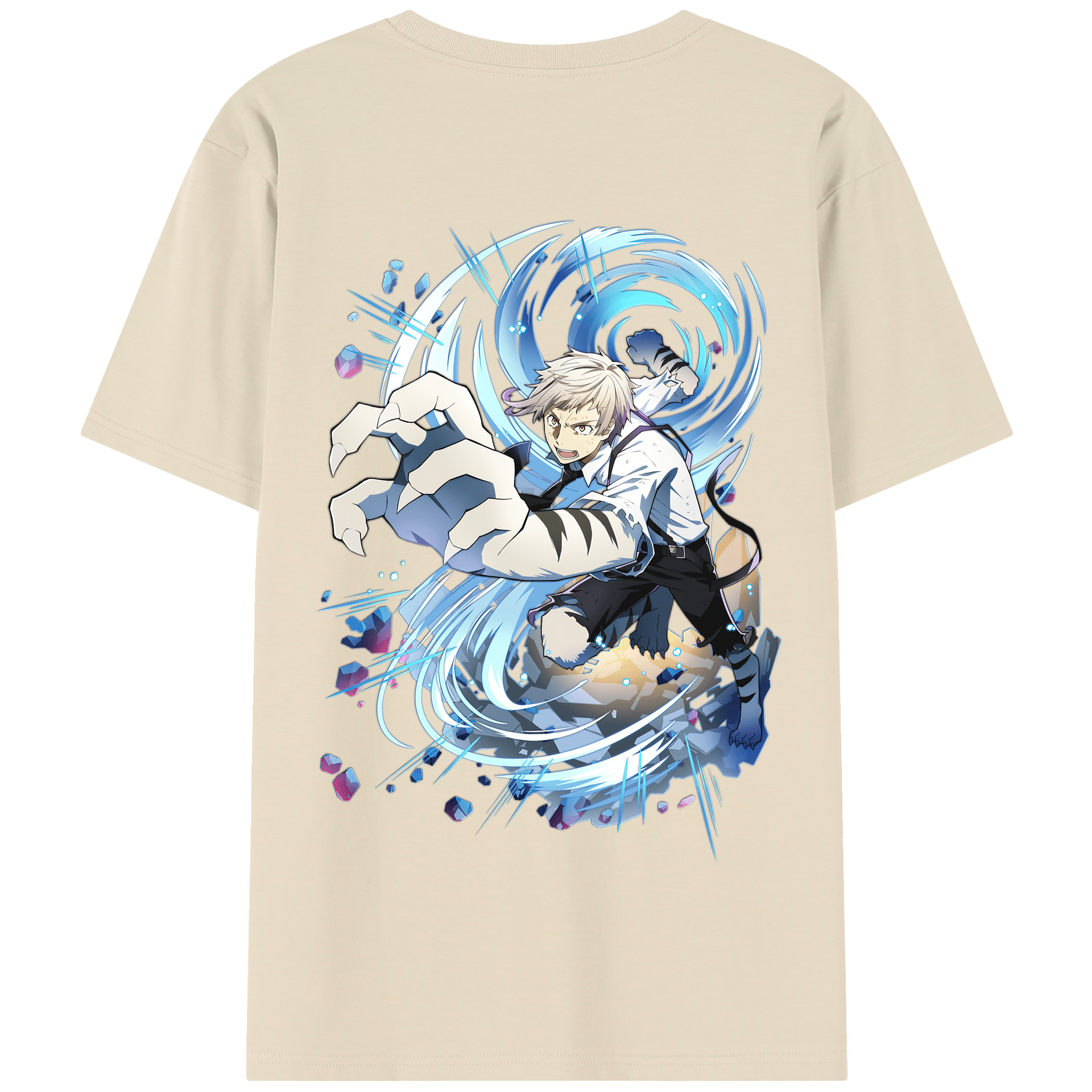 （画像用） 文豪ストレイドッグス Bungo Stray Dogs 綿100％半袖Tシャツ（背面プリント）
