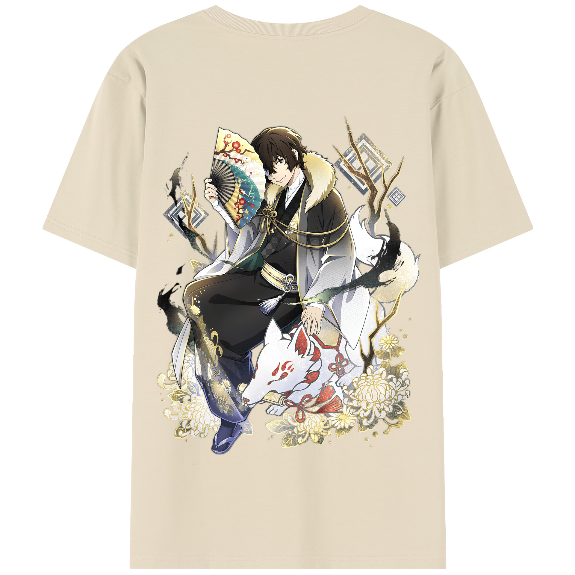 （画像用） 文豪ストレイドッグス Bungo Stray Dogs 綿100％半袖Tシャツ（背面プリント）