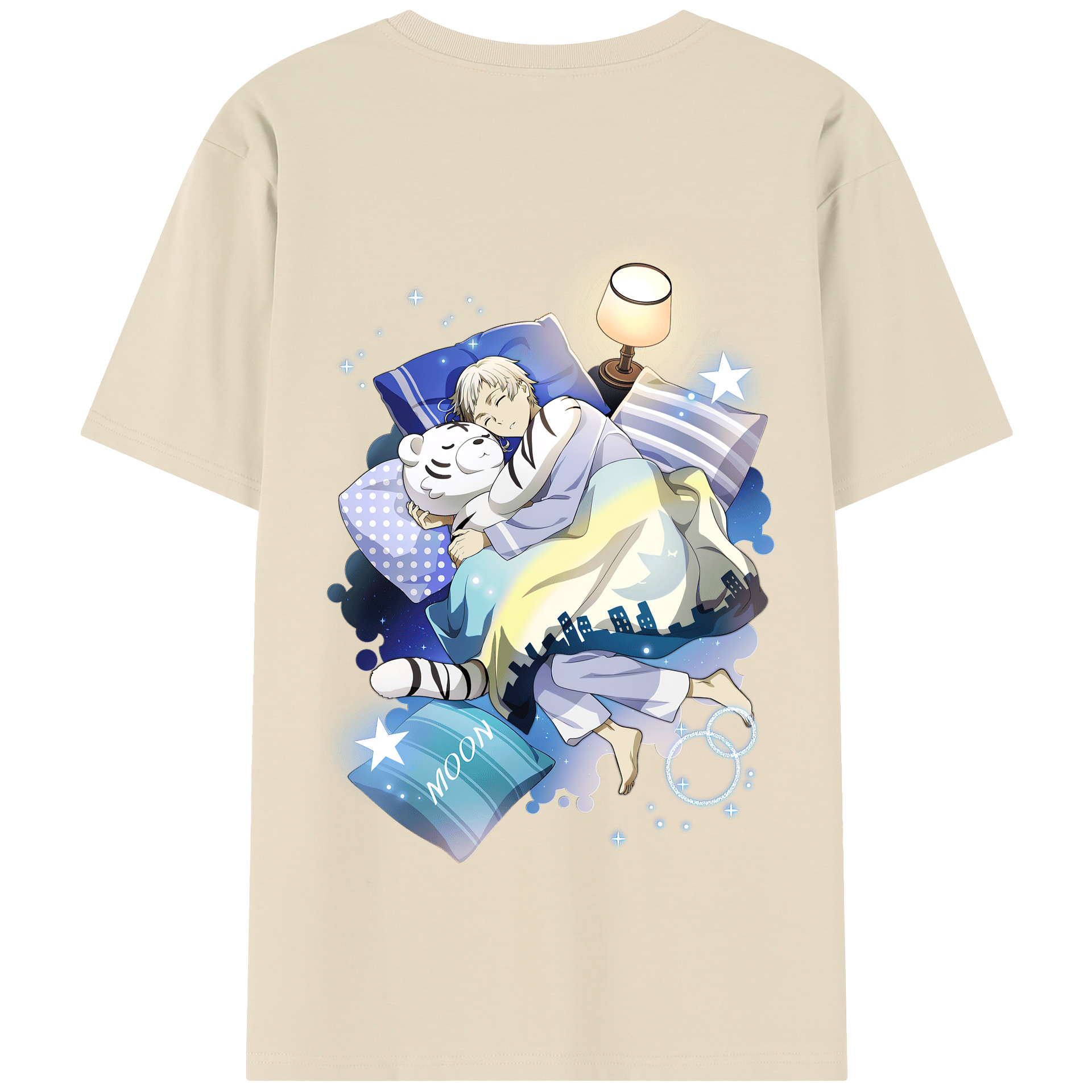 （画像用） 文豪ストレイドッグス Bungo Stray Dogs 綿100％半袖Tシャツ（背面プリント）