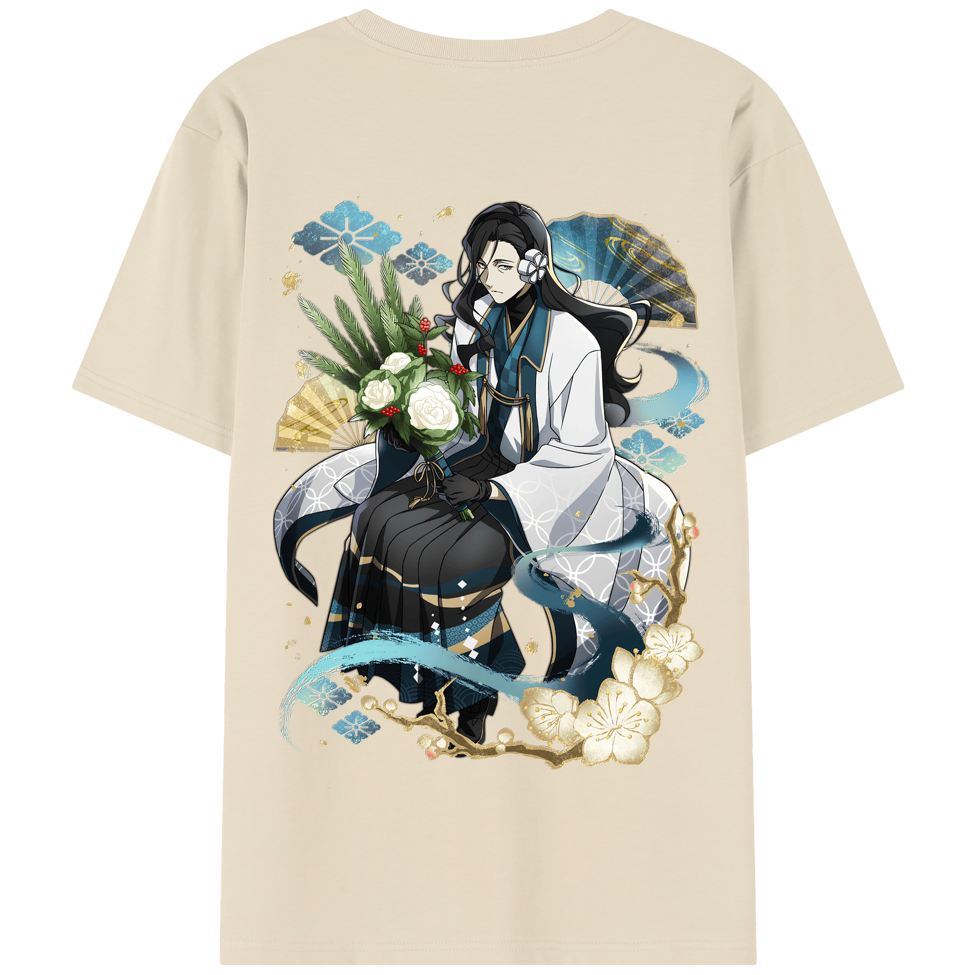 （画像用） 文豪ストレイドッグス Bungo Stray Dogs 綿100％半袖Tシャツ（背面プリント）
