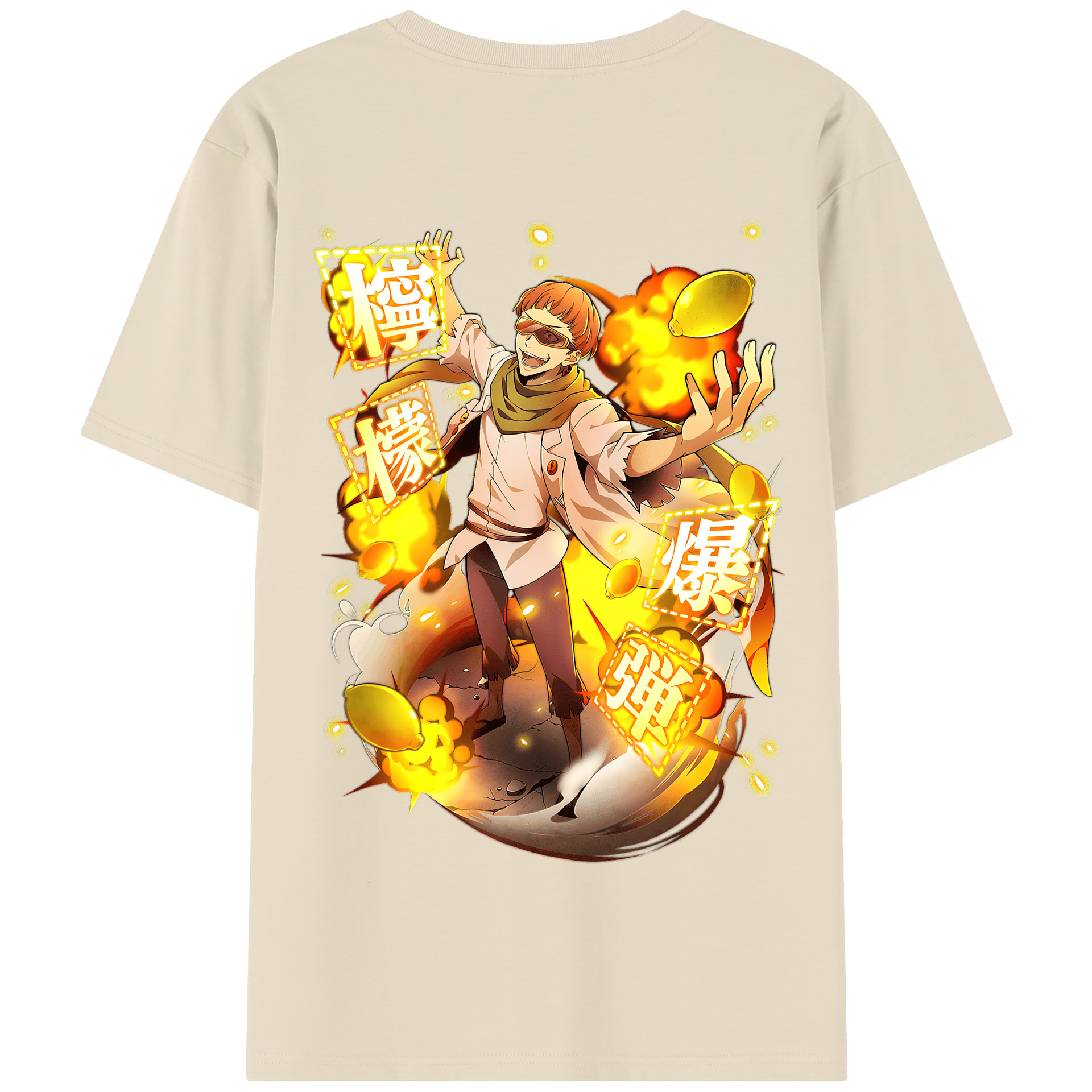 （画像用） 文豪ストレイドッグス Bungo Stray Dogs 綿100％半袖Tシャツ（背面プリント）