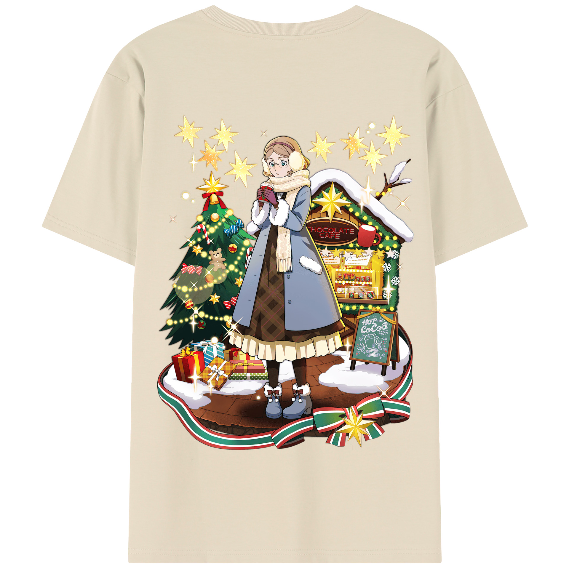 （画像用） 文豪ストレイドッグス Bungo Stray Dogs 綿100％半袖Tシャツ（背面プリント）