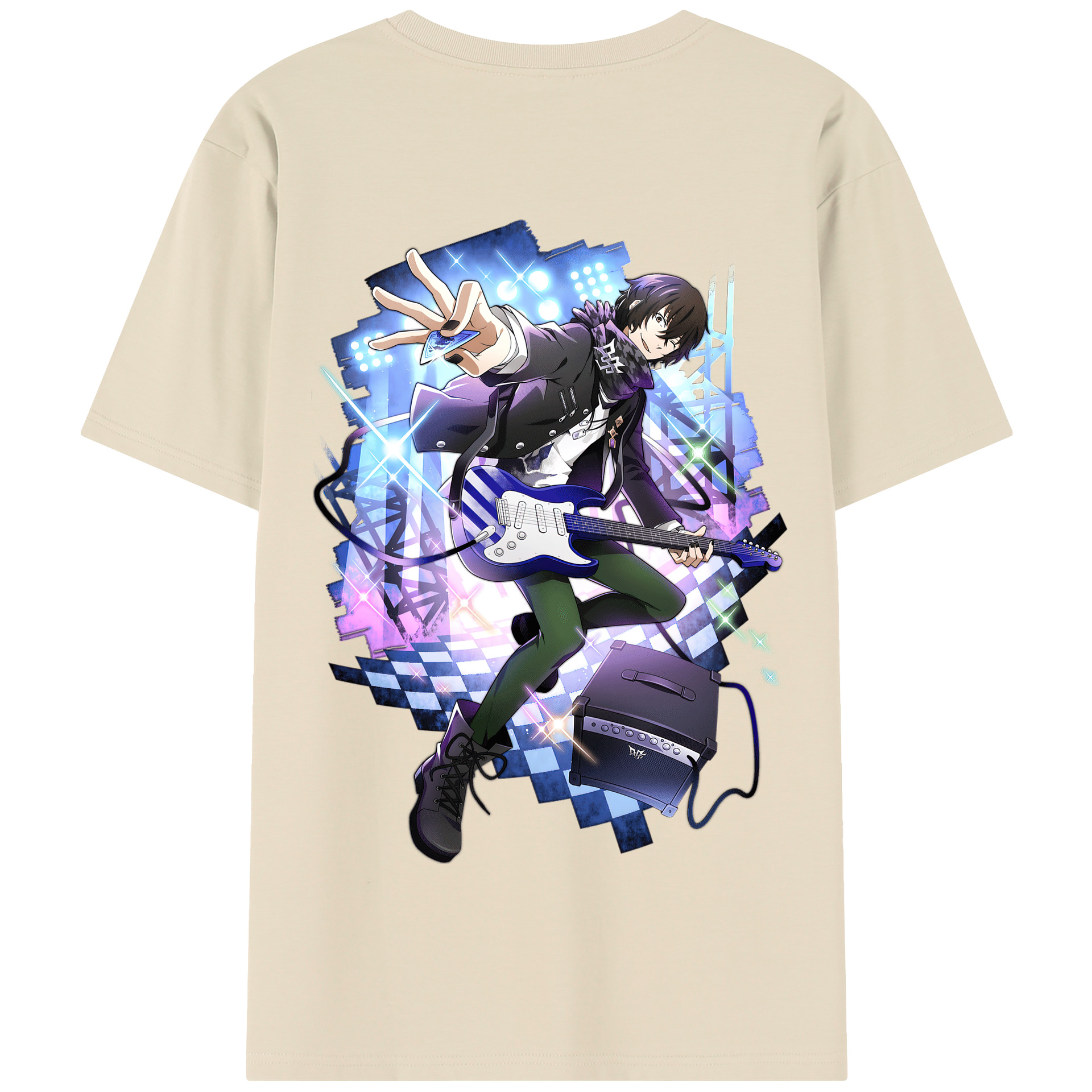 （画像用） 文豪ストレイドッグス Bungo Stray Dogs 綿100％半袖Tシャツ（背面プリント）