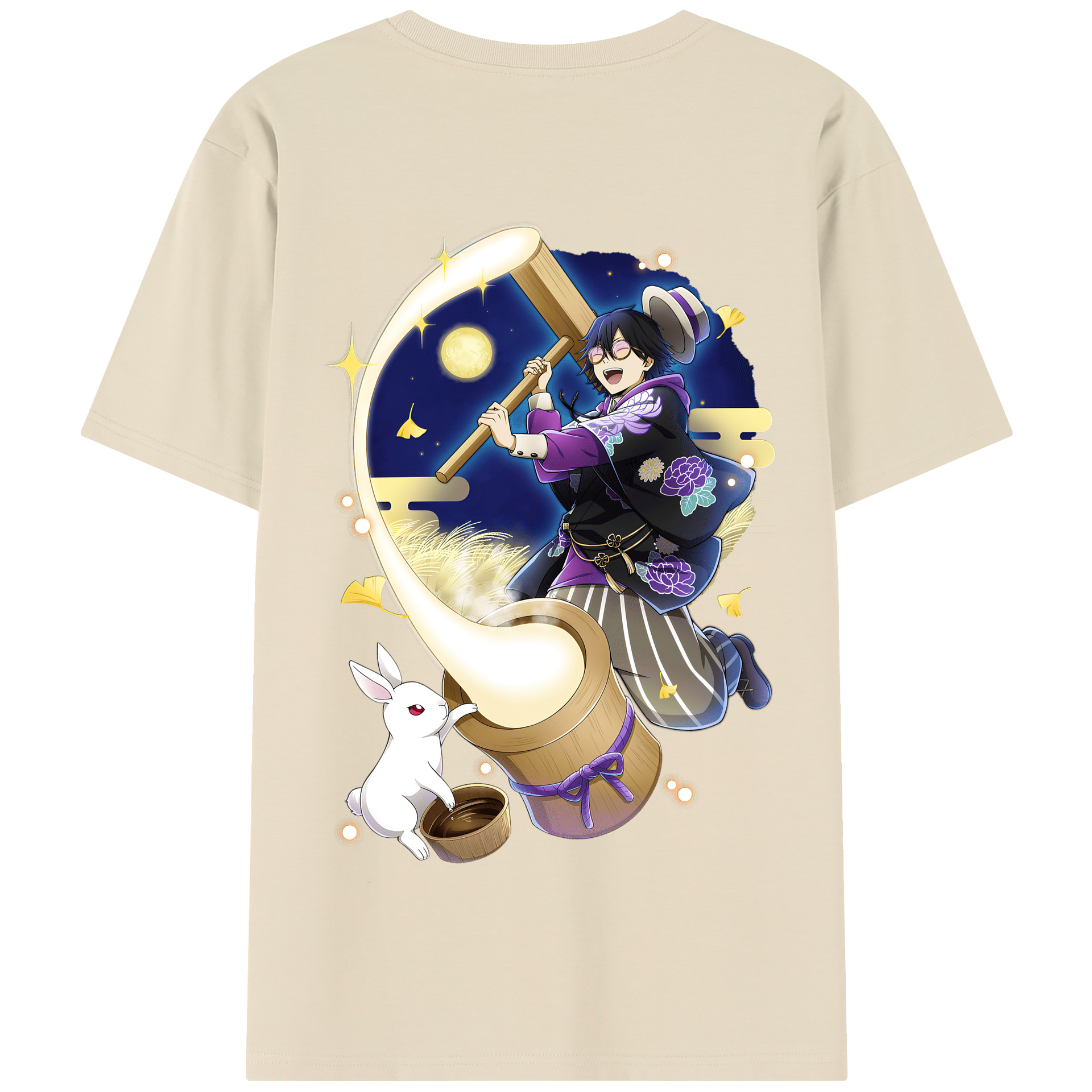 （画像用） 文豪ストレイドッグス Bungo Stray Dogs 綿100％半袖Tシャツ（背面プリント）