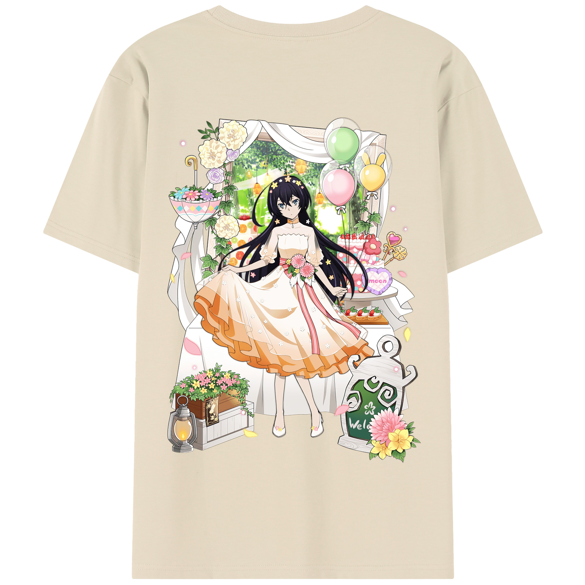 （画像用） 文豪ストレイドッグス Bungo Stray Dogs 綿100％半袖Tシャツ（背面プリント）