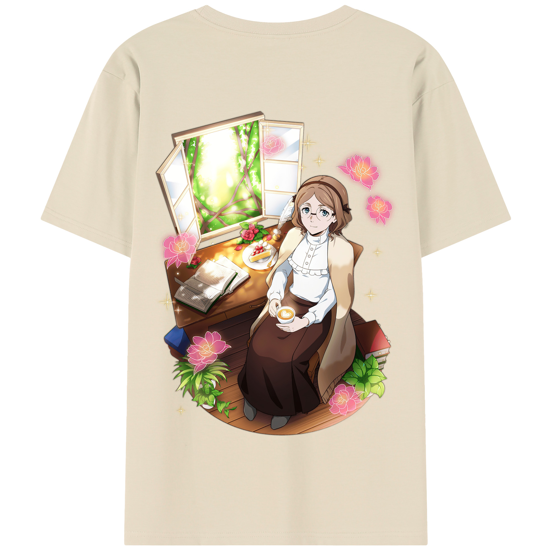 （画像用） 文豪ストレイドッグス Bungo Stray Dogs 綿100％半袖Tシャツ（背面プリント）
