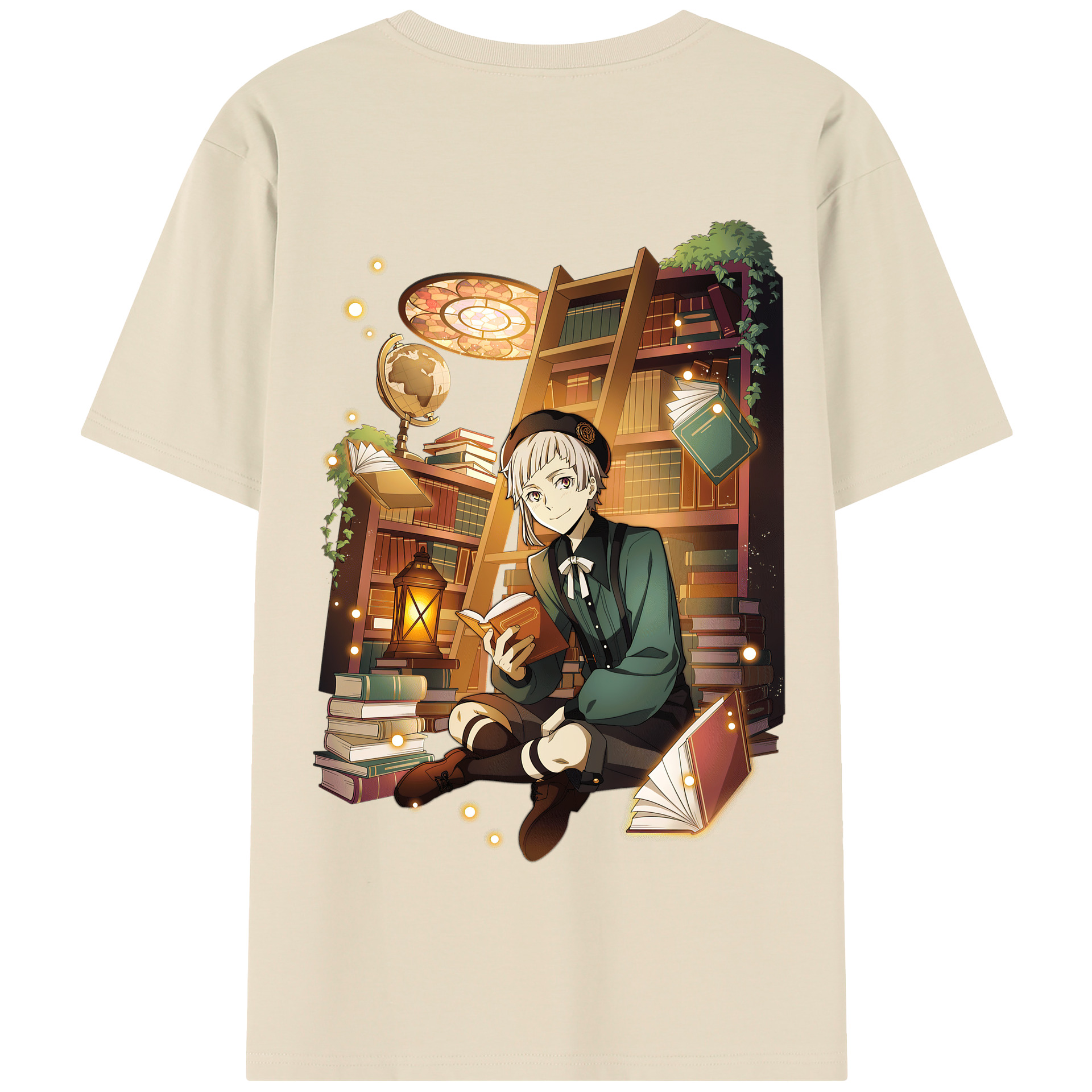 （画像用） 文豪ストレイドッグス Bungo Stray Dogs 綿100％半袖Tシャツ（背面プリント）