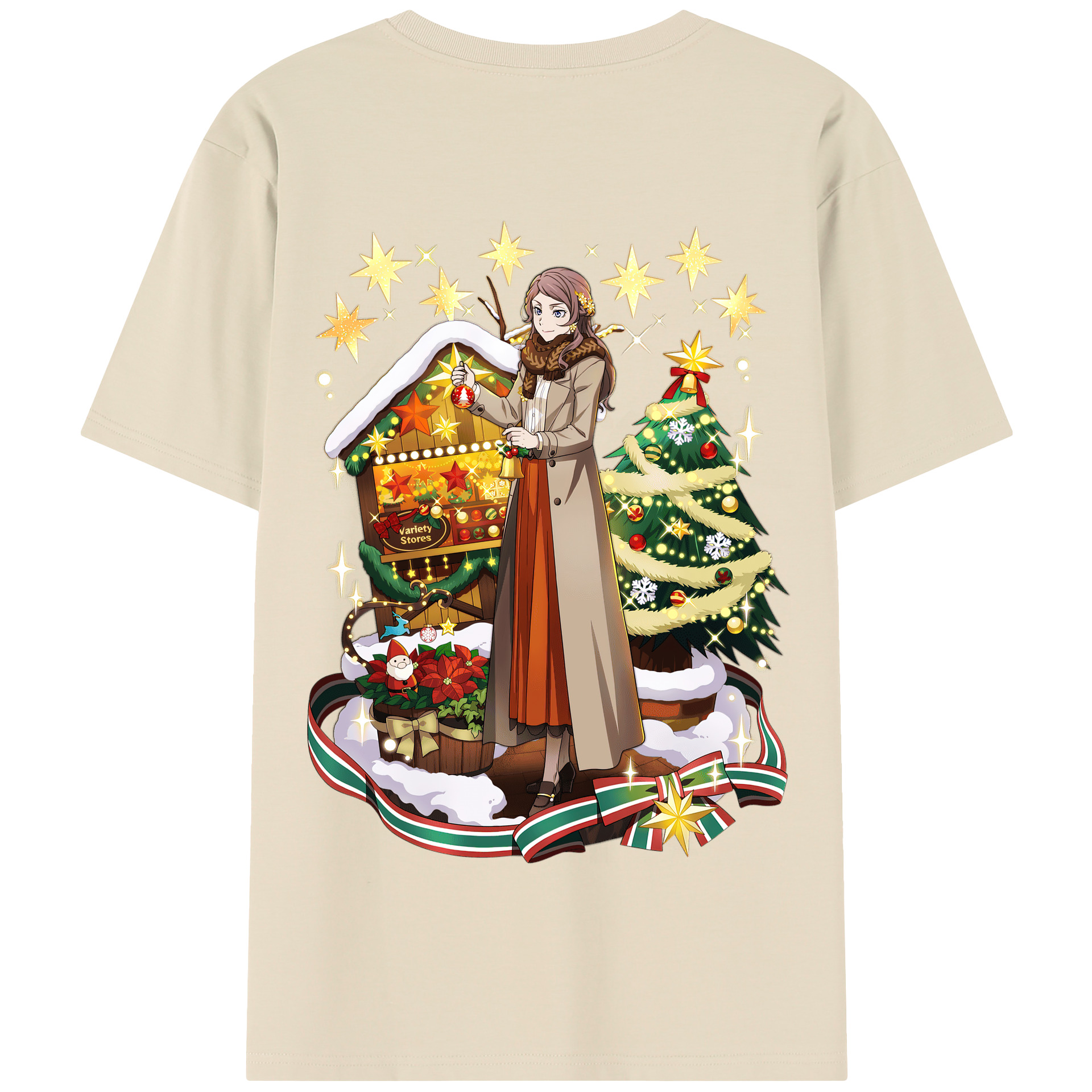 （画像用） 文豪ストレイドッグス Bungo Stray Dogs 綿100％半袖Tシャツ（背面プリント）