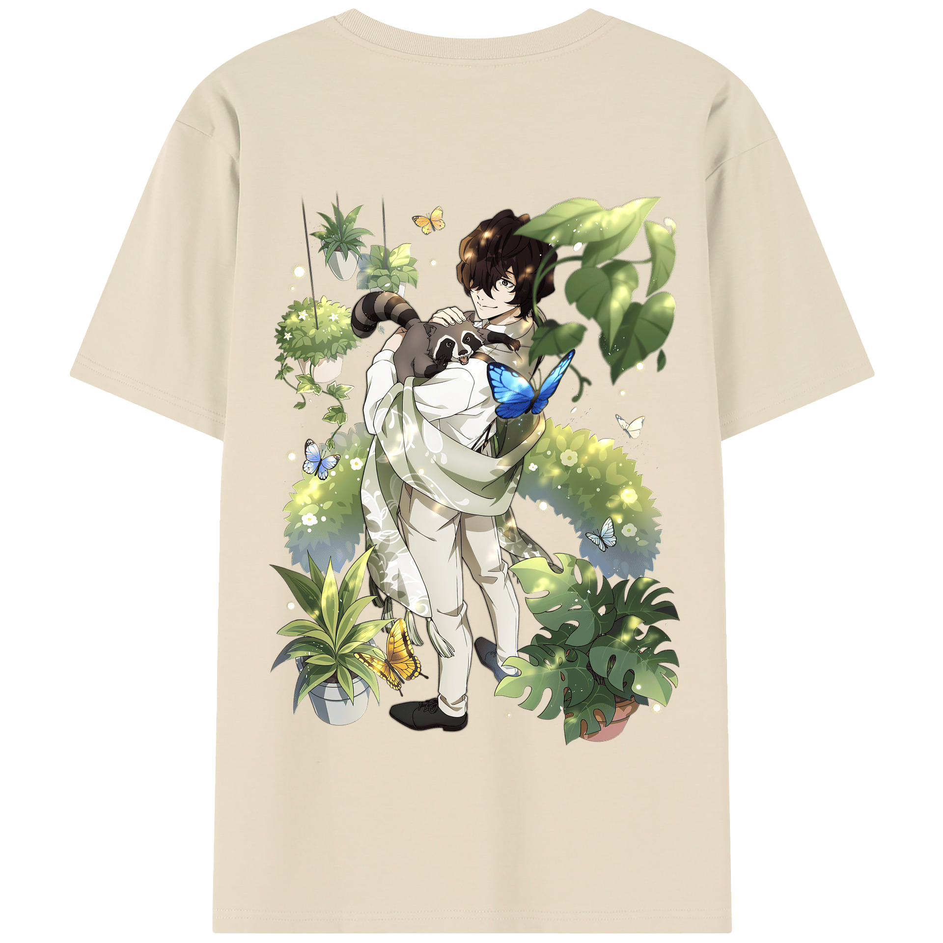 （画像用） 文豪ストレイドッグス Bungo Stray Dogs 綿100％半袖Tシャツ（背面プリント）