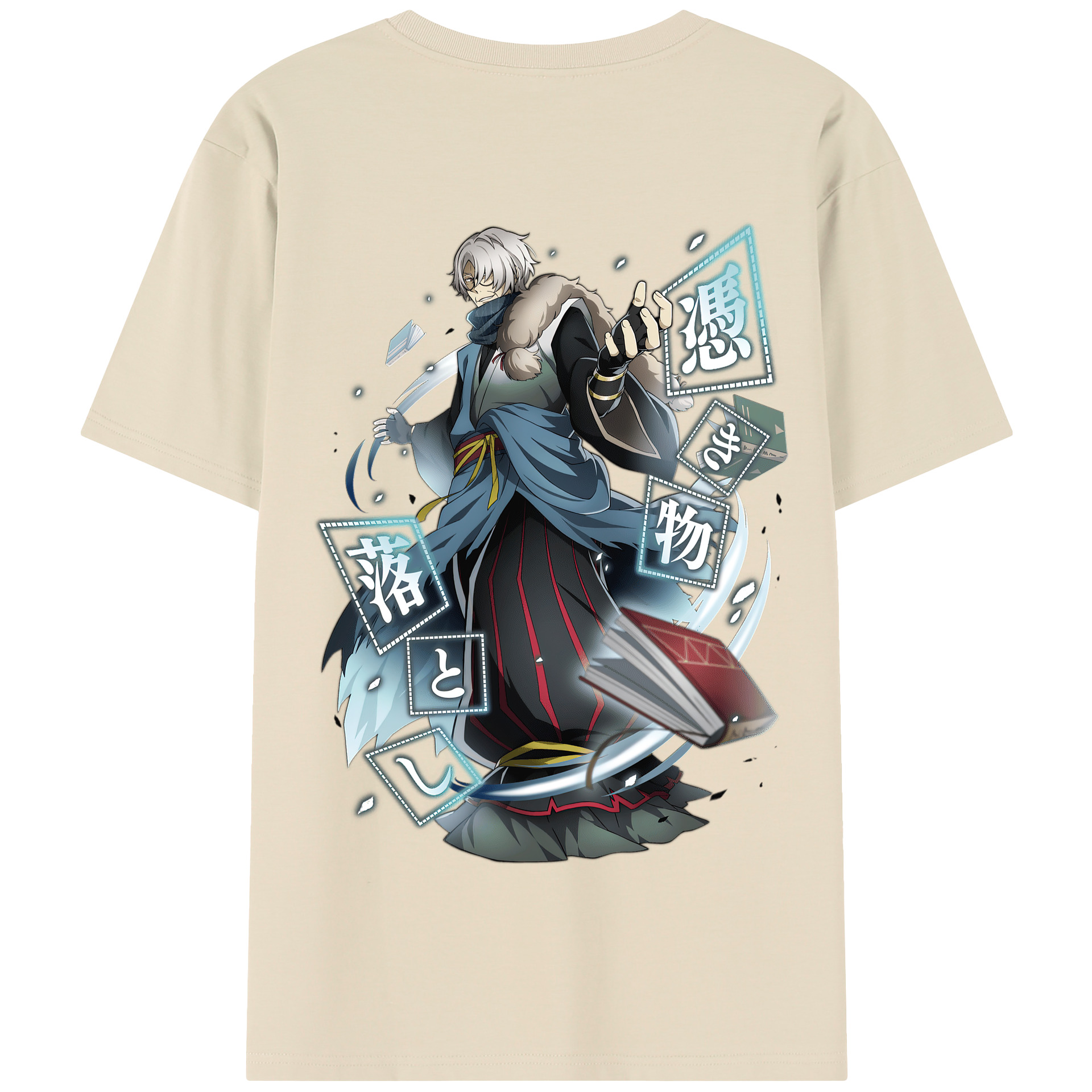 （画像用） 文豪ストレイドッグス Bungo Stray Dogs 綿100％半袖Tシャツ（背面プリント）