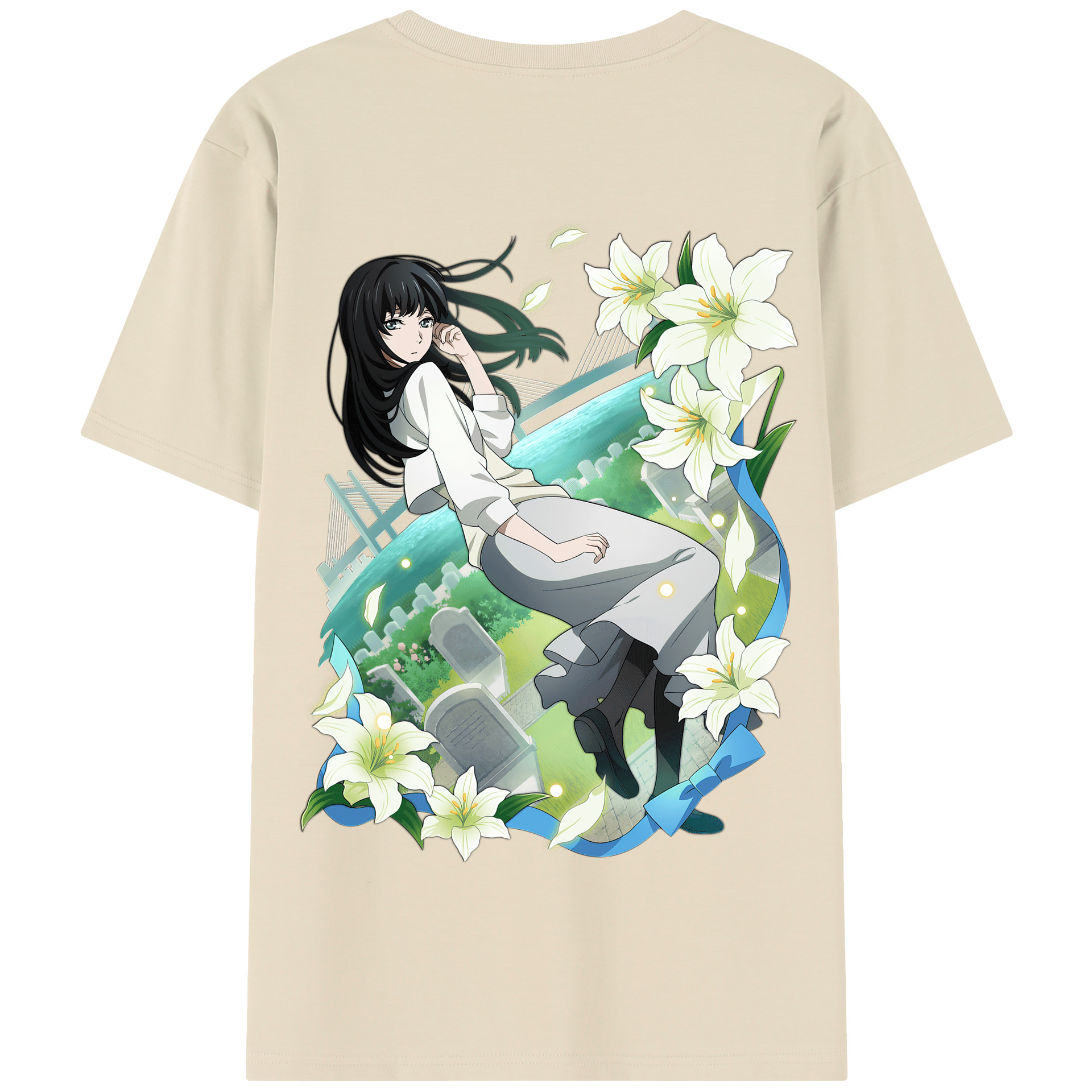 （画像用） 文豪ストレイドッグス Bungo Stray Dogs 綿100％半袖Tシャツ（背面プリント）