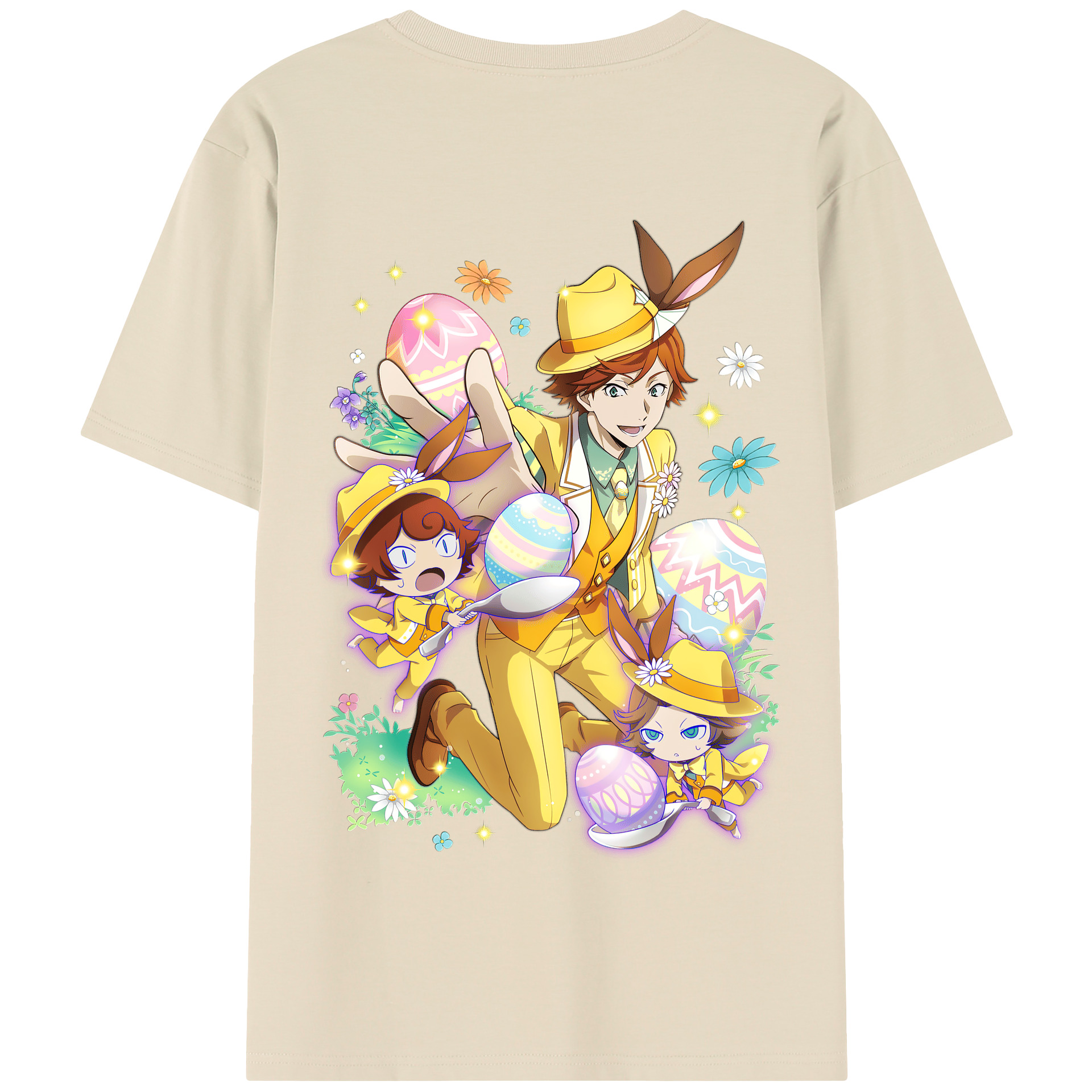（画像用） 文豪ストレイドッグス Bungo Stray Dogs 綿100％半袖Tシャツ（背面プリント）