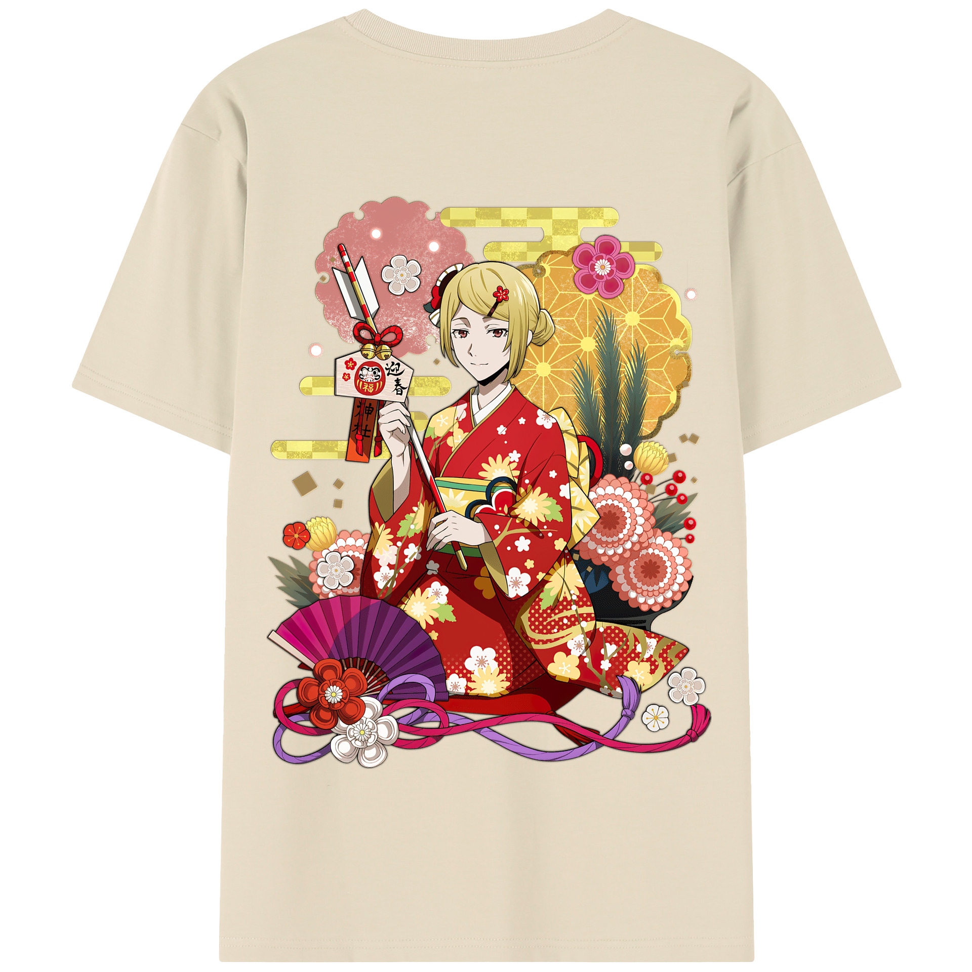 （画像用） 文豪ストレイドッグス Bungo Stray Dogs 綿100％半袖Tシャツ（背面プリント）