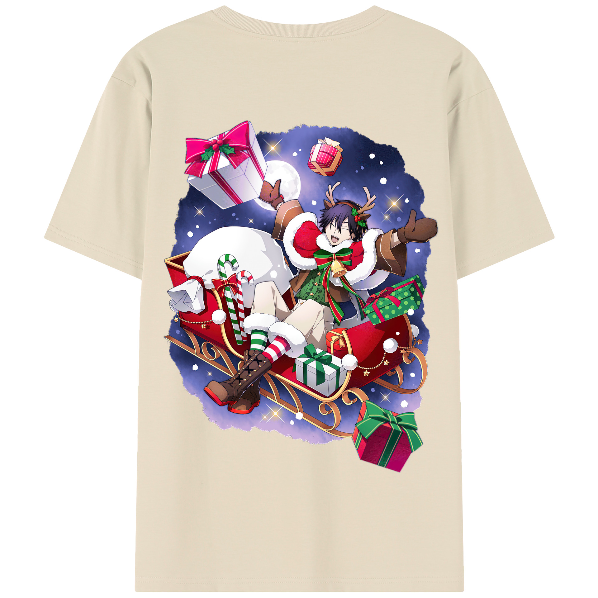 （画像用） 文豪ストレイドッグス Bungo Stray Dogs 綿100％半袖Tシャツ（背面プリント）
