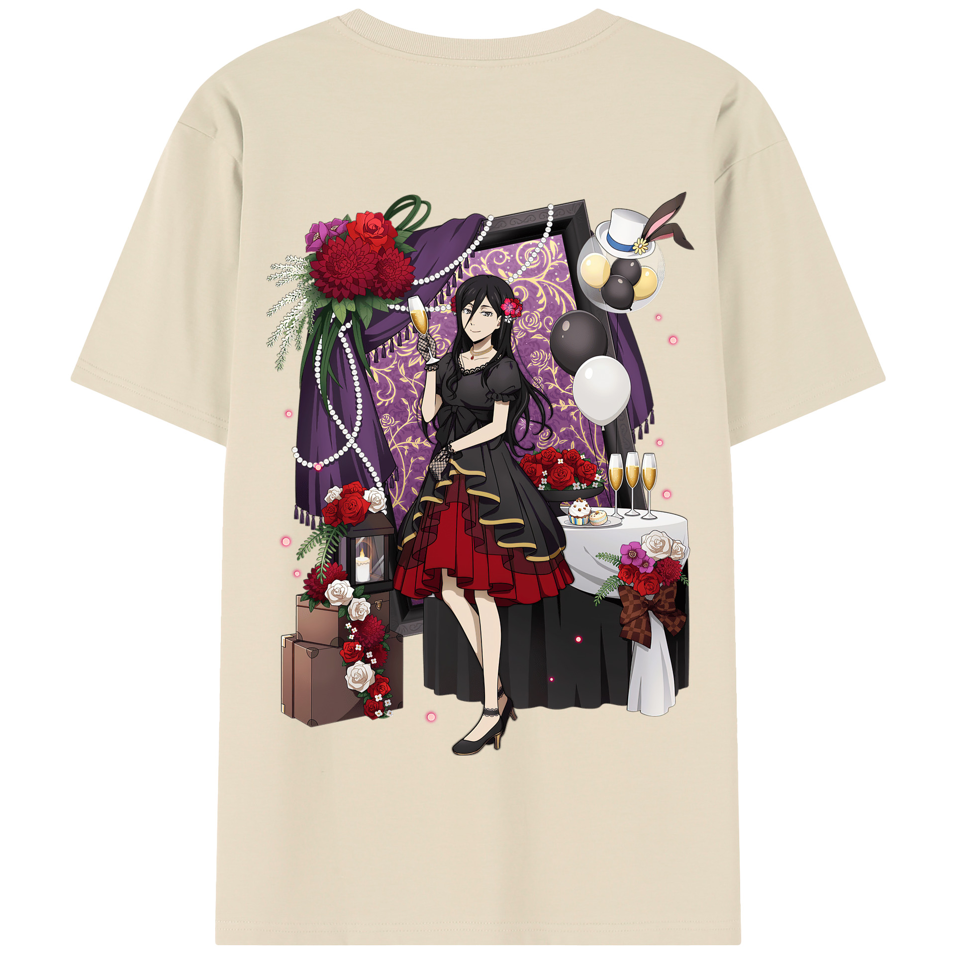 （画像用） 文豪ストレイドッグス Bungo Stray Dogs 綿100％半袖Tシャツ（背面プリント）