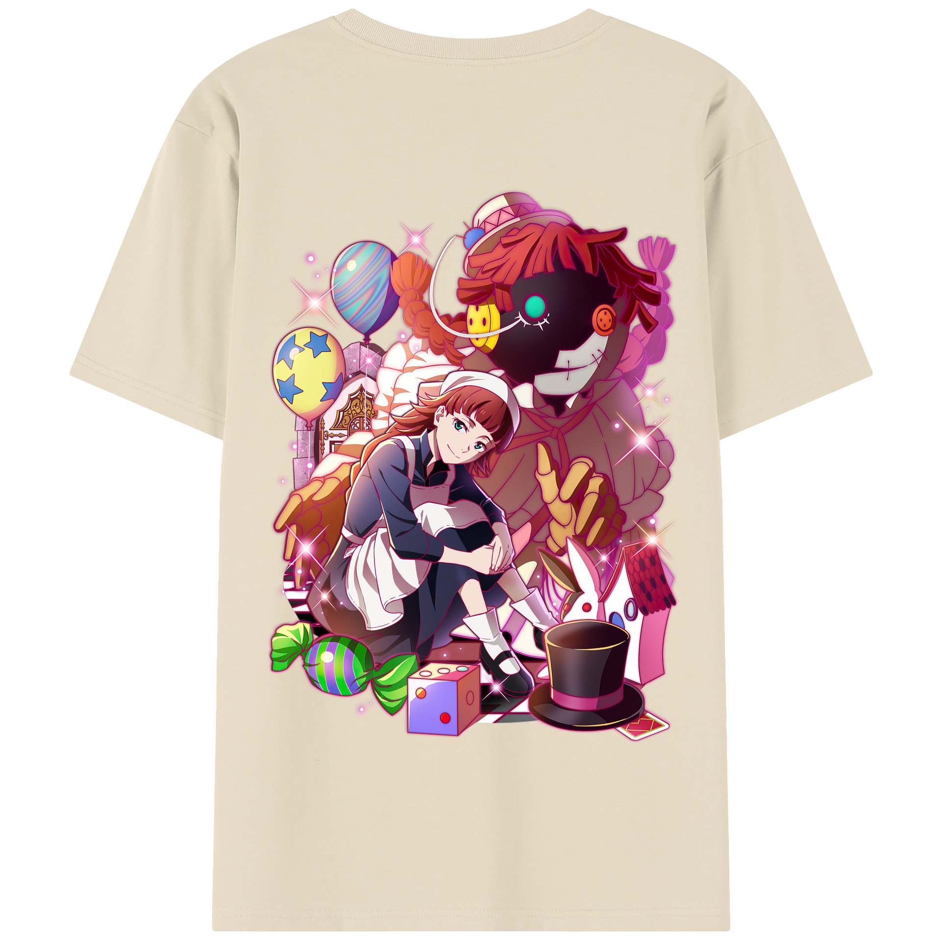 （画像用） 文豪ストレイドッグス Bungo Stray Dogs 綿100％半袖Tシャツ（背面プリント）