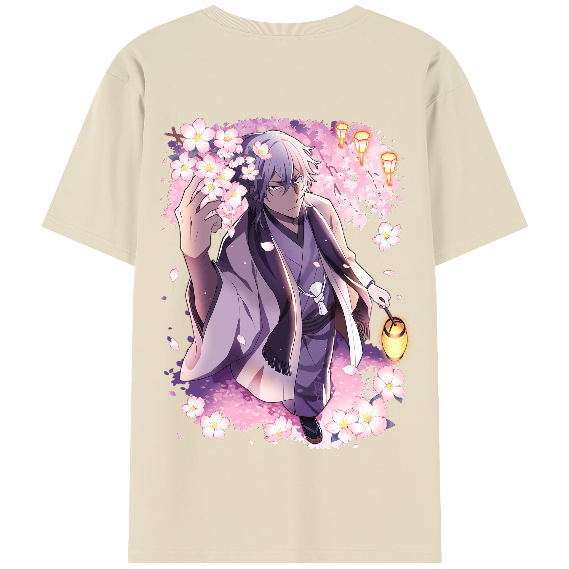 （画像用） 文豪ストレイドッグス Bungo Stray Dogs 綿100％半袖Tシャツ（背面プリント）