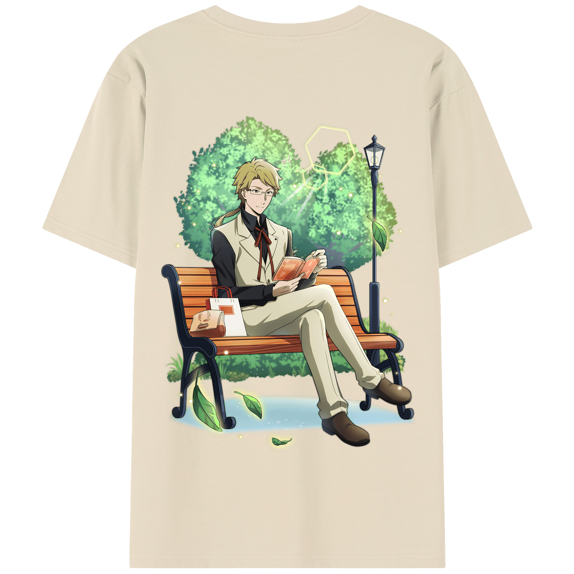 （画像用） 文豪ストレイドッグス Bungo Stray Dogs 綿100％半袖Tシャツ（背面プリント）