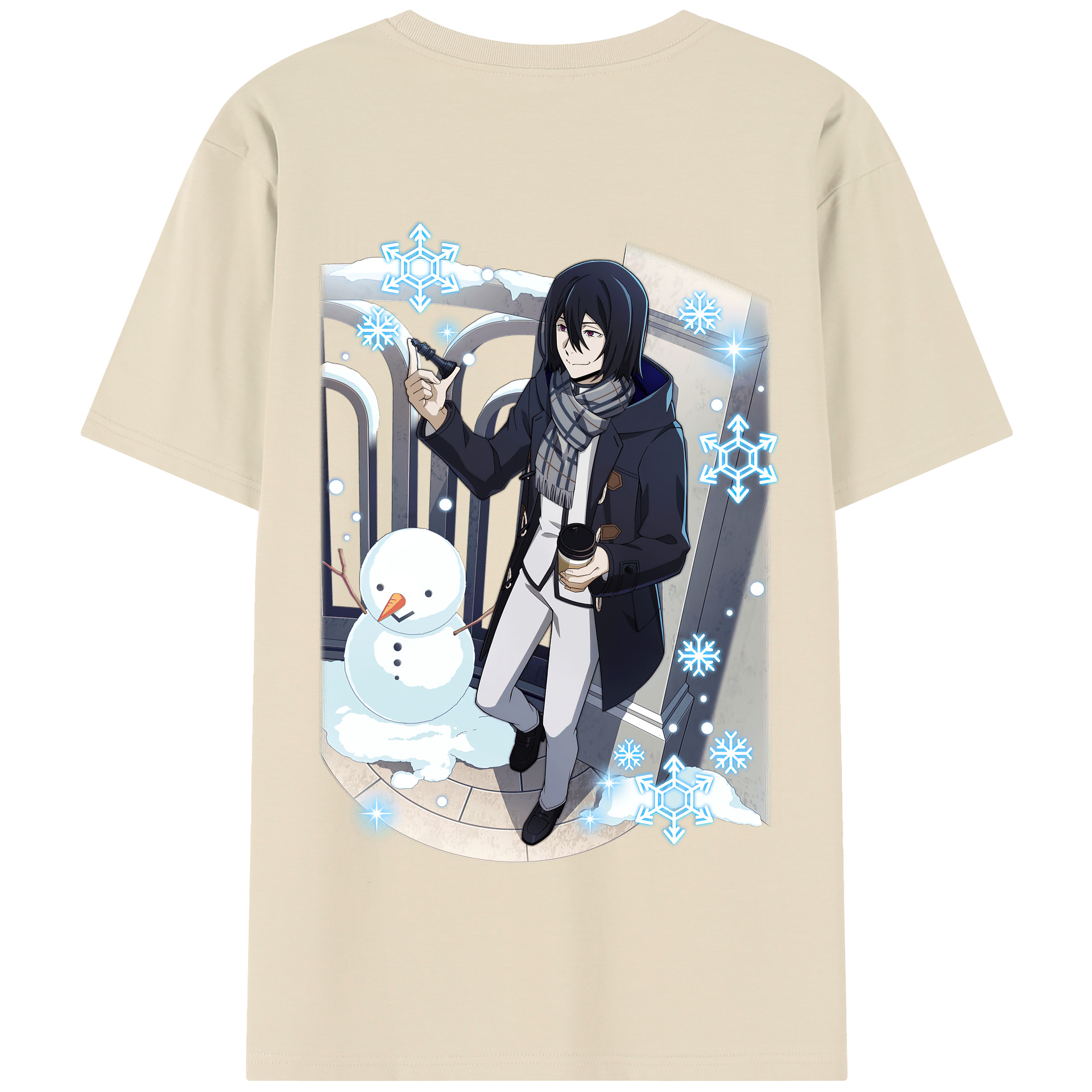 （画像用） 文豪ストレイドッグス Bungo Stray Dogs 綿100％半袖Tシャツ（背面プリント）