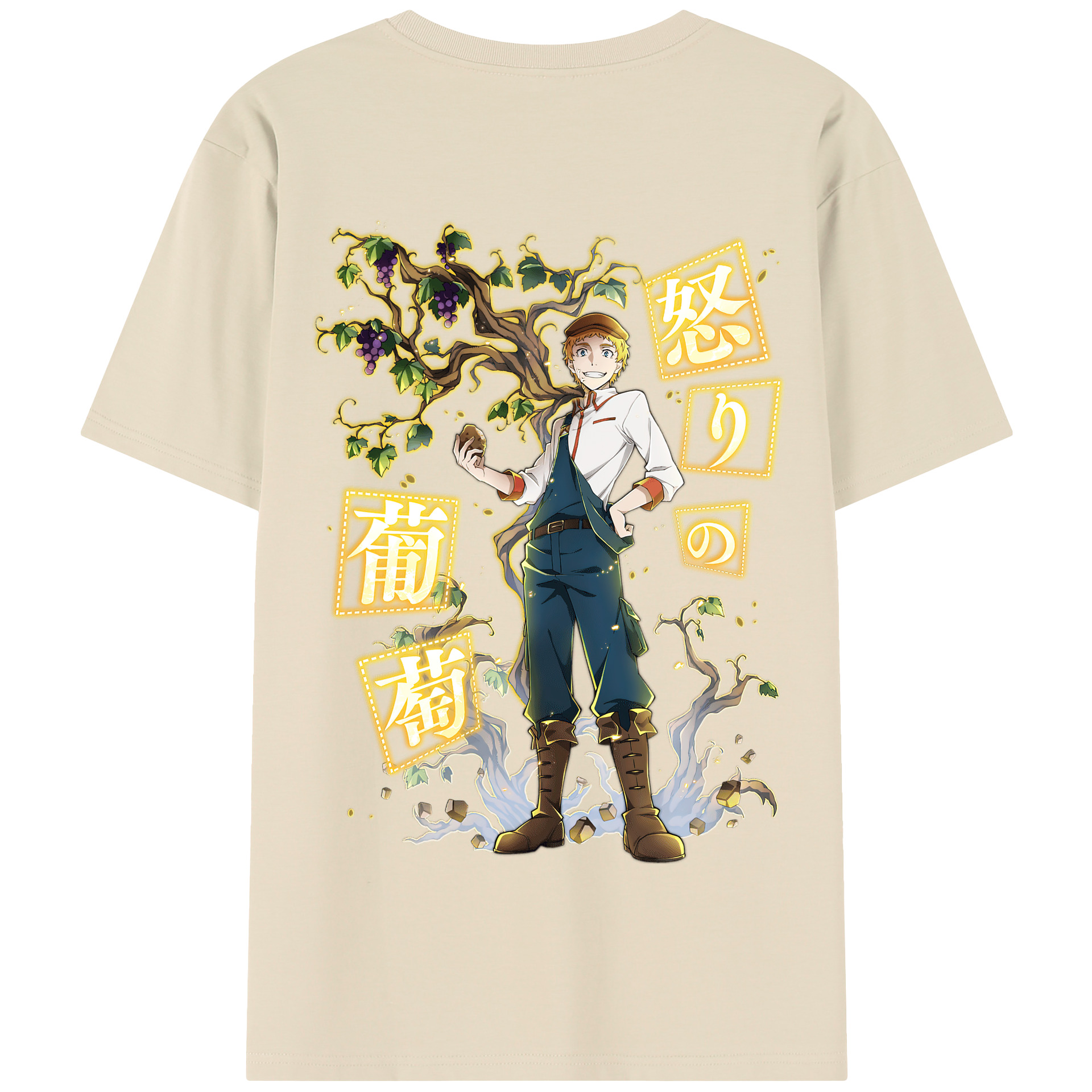 （画像用） 文豪ストレイドッグス Bungo Stray Dogs 綿100％半袖Tシャツ（背面プリント）